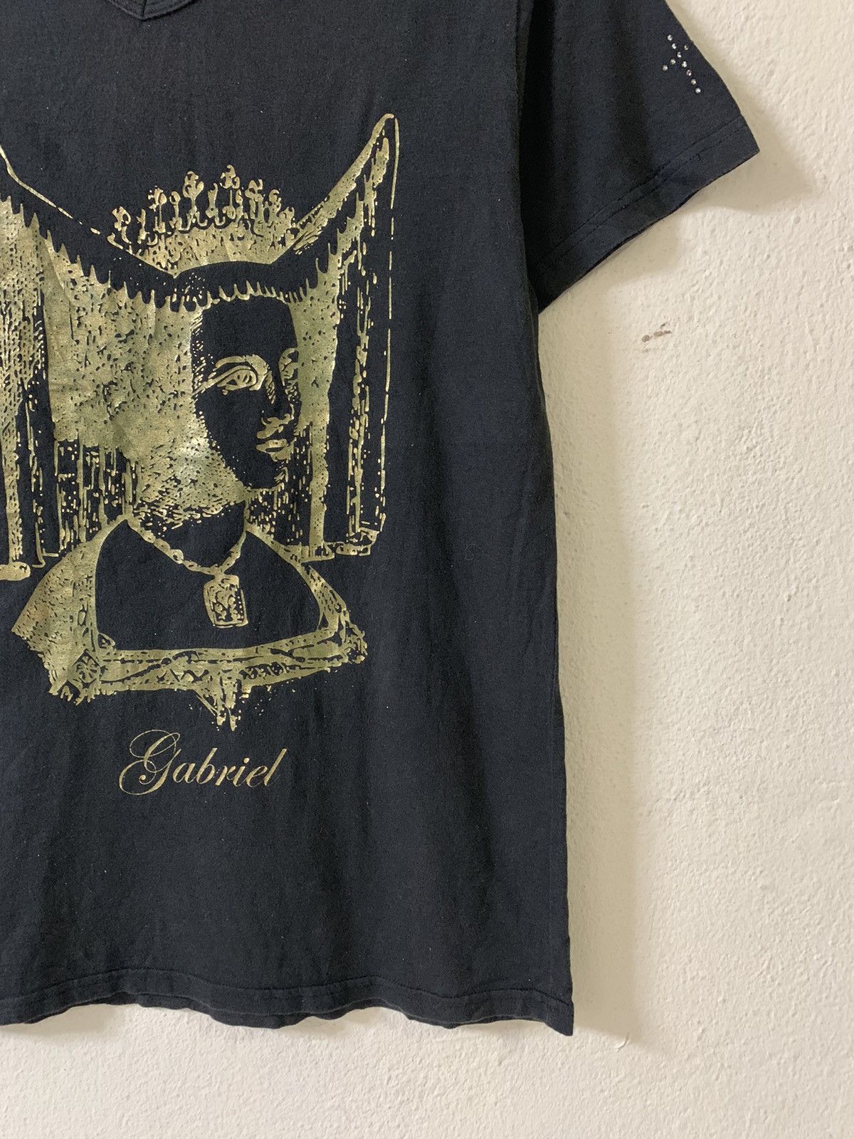 Japanese Brand Black Moral Gabriel V-Neck Tee Size US XS / EU 42 / 0 - 2 Thumbnail