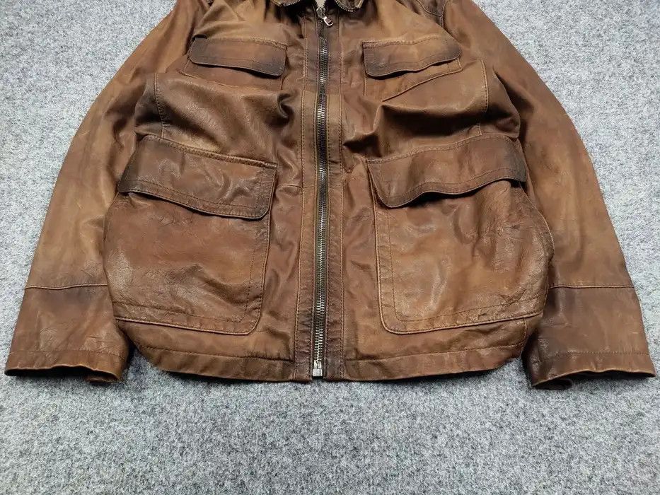 Japanese Brand Werner Christ premium men's brown Leather Jacket Size US L / EU 52-54 / 3 - 4 Thumbnail