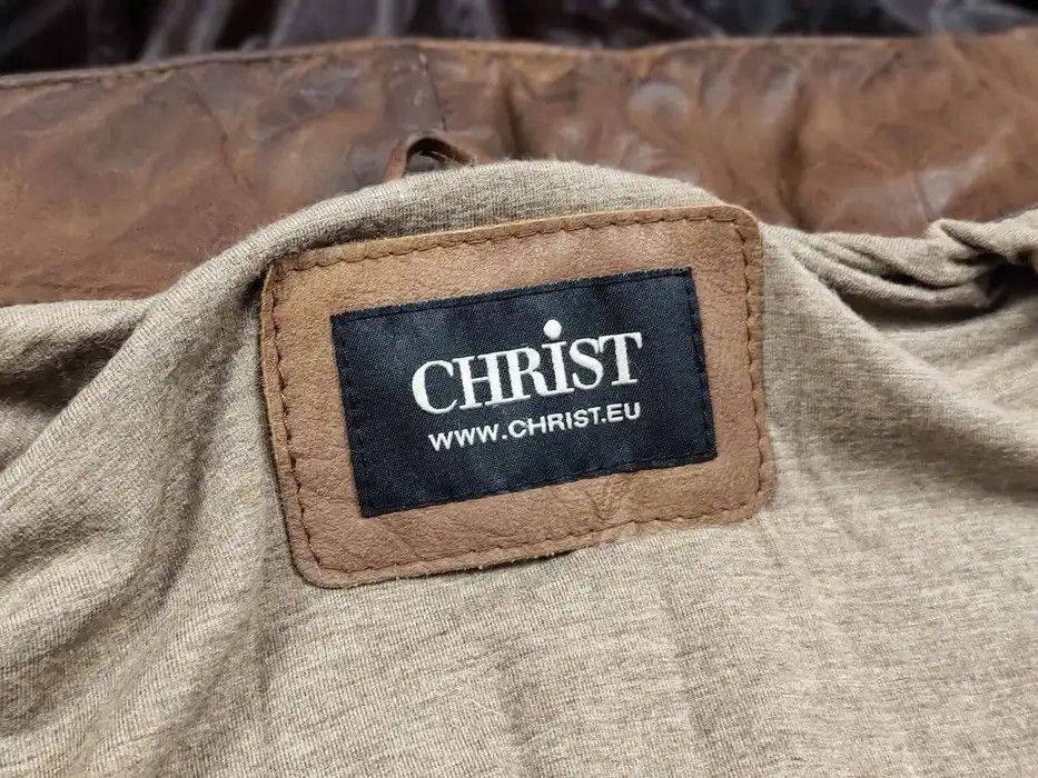 Japanese Brand Werner Christ premium men's brown Leather Jacket Size US L / EU 52-54 / 3 - 9 Thumbnail