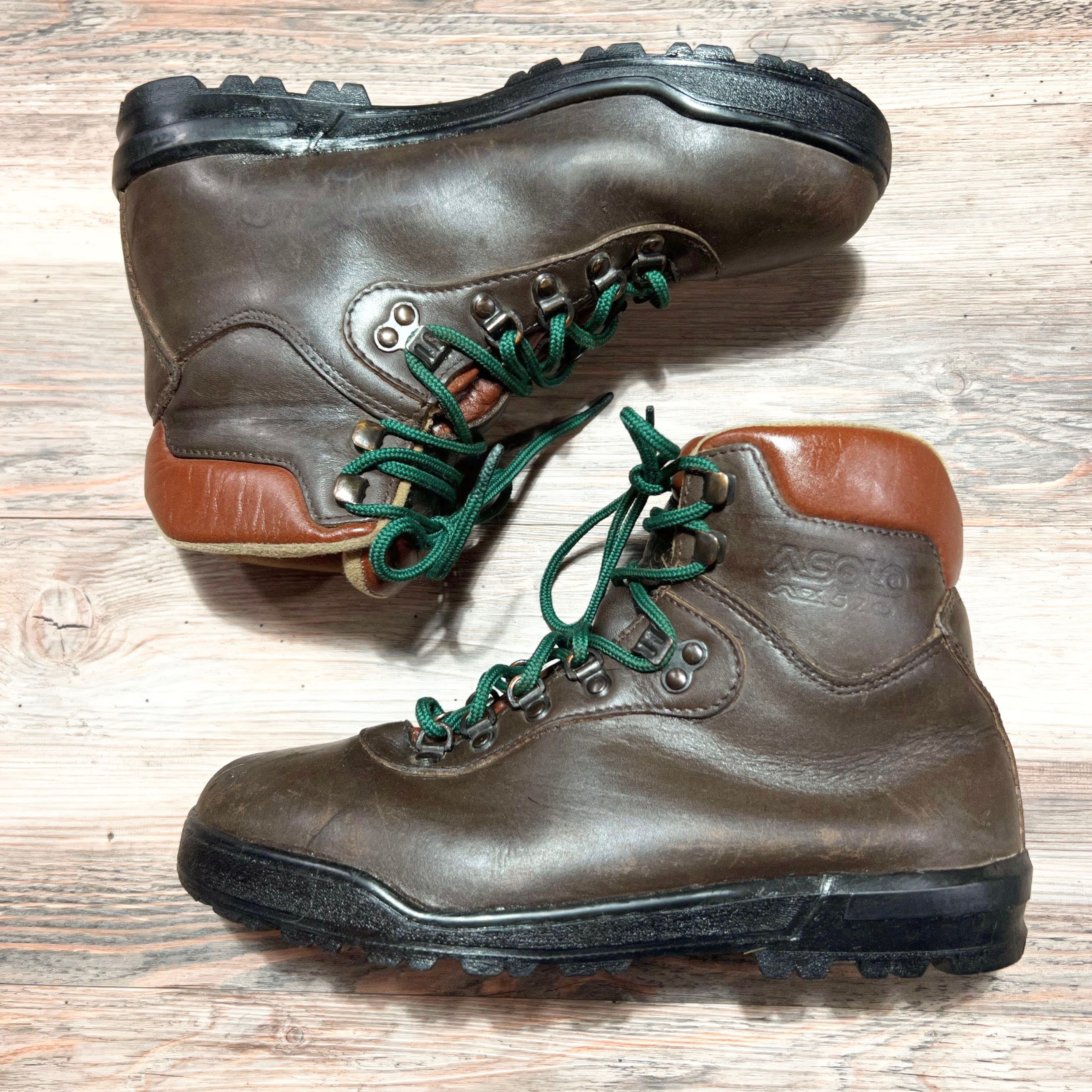 Leather 90s Vintage ASOLO AFX 520 Leather Goretex Hiking Boots Size US 7.5 / EU 40-41 - 2 Thumbnail