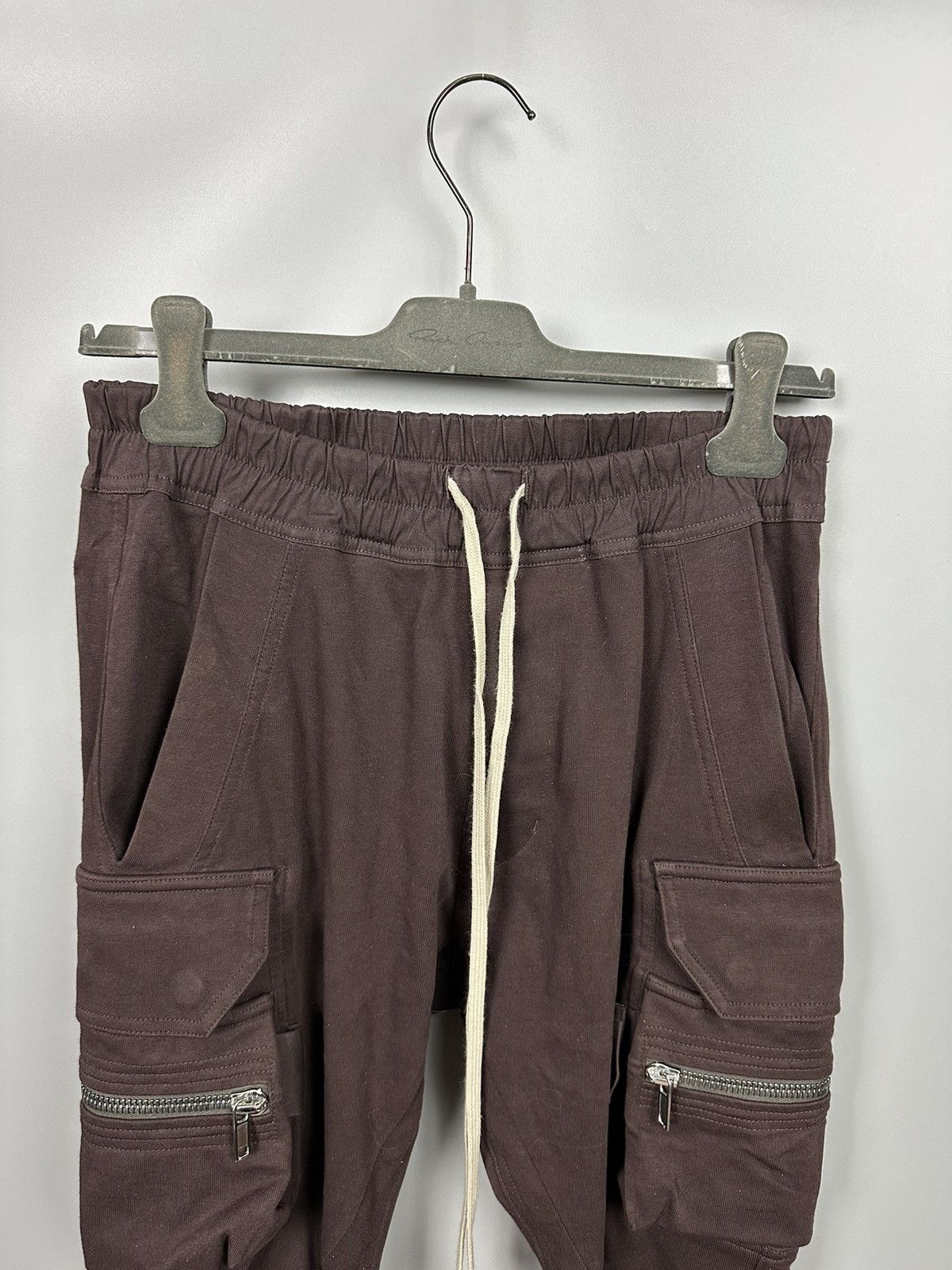 Rick Owens SS22 ‘FOGACHINE’ Oxblood Cargojoggers Size US 32 / EU 48 - 2 Thumbnail
