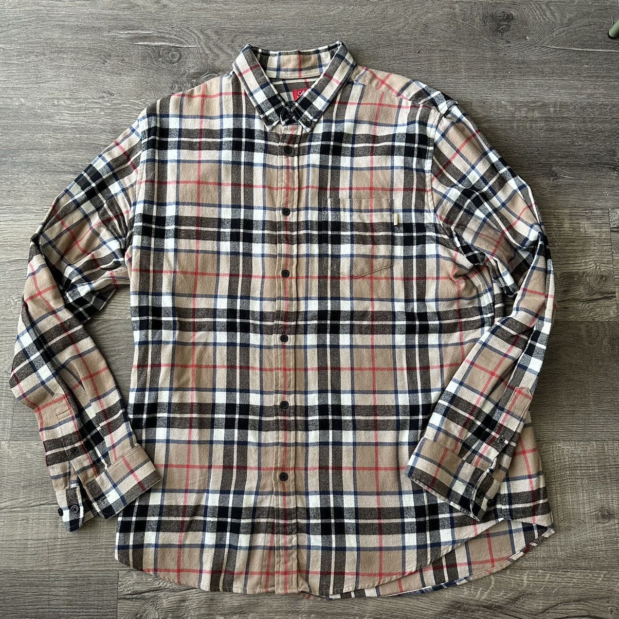 Supreme Tartan Flannel Shirt Burberry