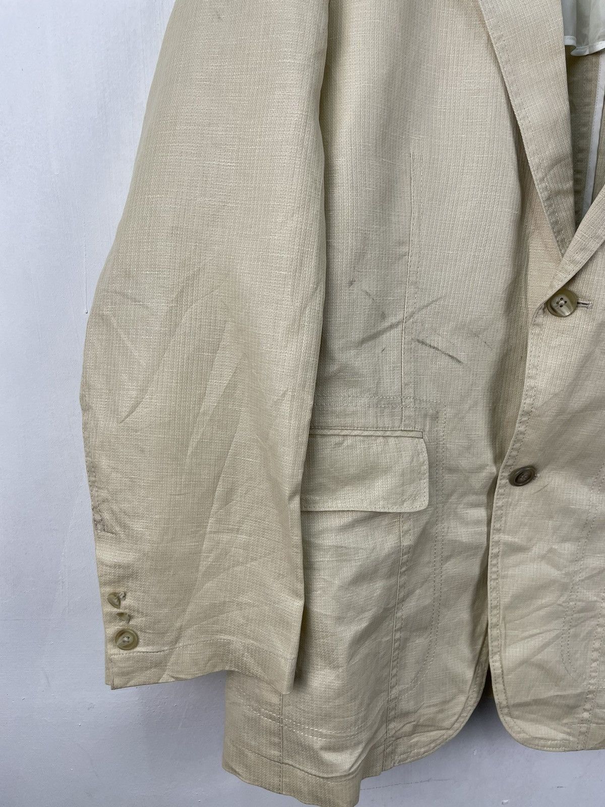 Kansai Yamamoto Vintage Kansai Yamamoto Blazer Double Breasted Size 42R - 4 Thumbnail