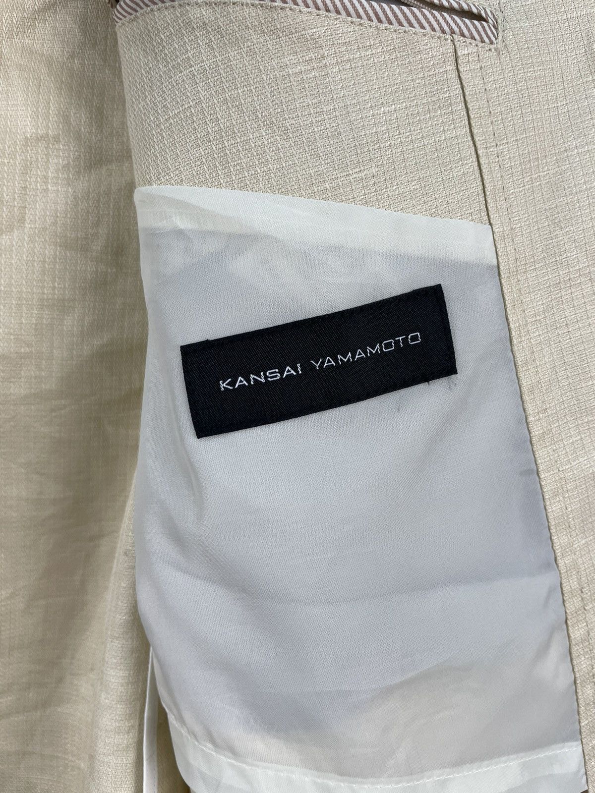 Kansai Yamamoto Vintage Kansai Yamamoto Blazer Double Breasted Size 42R - 7 Thumbnail