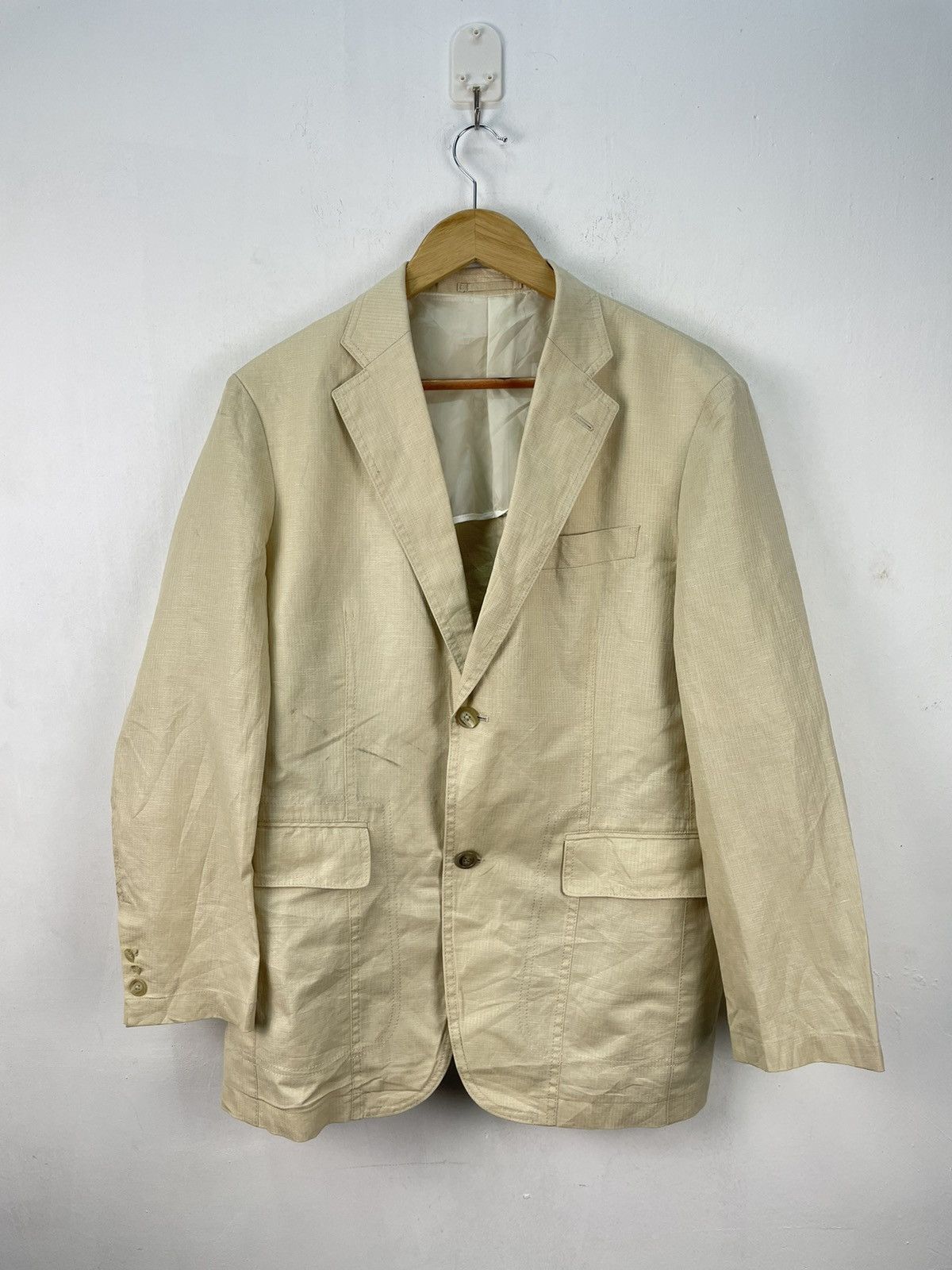 Kansai Yamamoto Vintage Kansai Yamamoto Blazer Double Breasted Size 42R - 3 Thumbnail