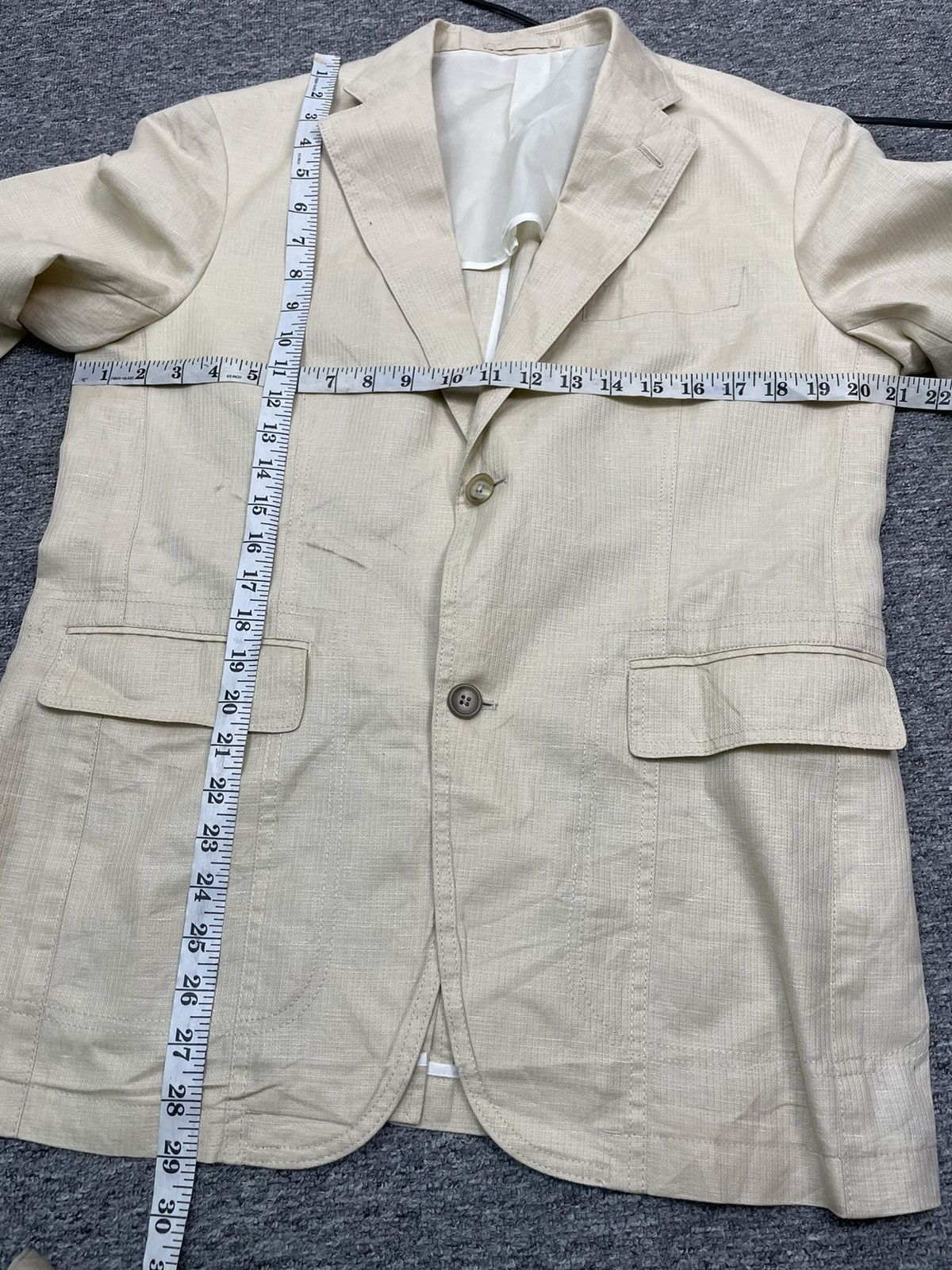 Kansai Yamamoto Vintage Kansai Yamamoto Blazer Double Breasted Size 42R - 10 Thumbnail