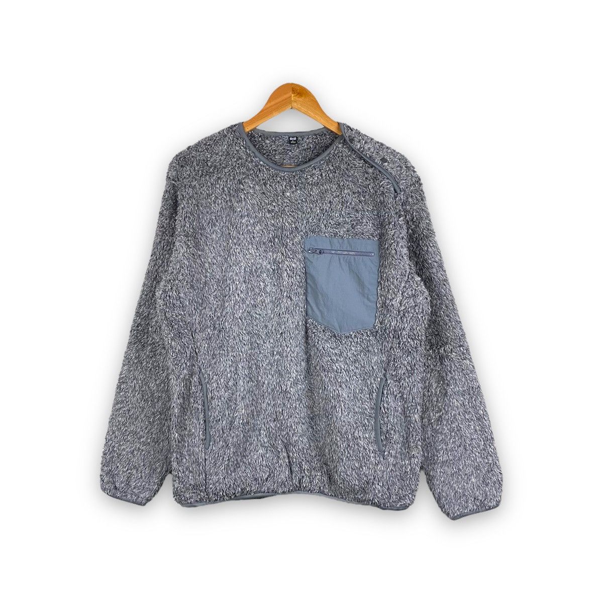 UNIQLO FLEECE SHERPA DEEP PILE JACKET SWEATER PULLOVER