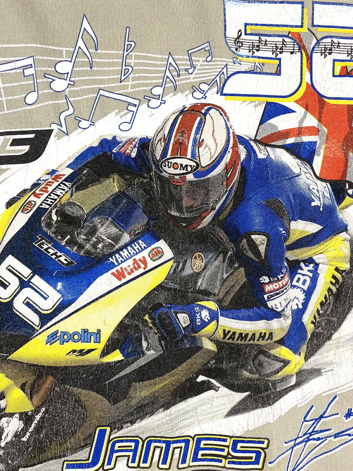 Japanese Brand × Vintage 2000s Vintage Yamaha Racing T Shirt Motorcycle Archive Tee Size US XXL / EU 58 / 5 - 5 Thumbnail