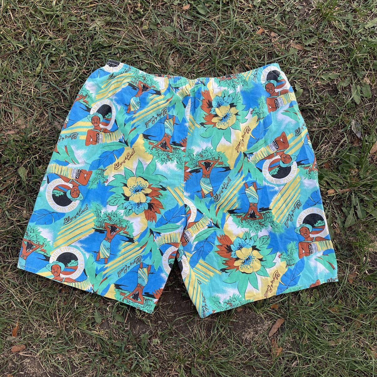 Vintage Vintage 90s All Over Print Baggy Shorts Rave Streetwear 32 Size US 32 / EU 48 - 1 Thumbnail