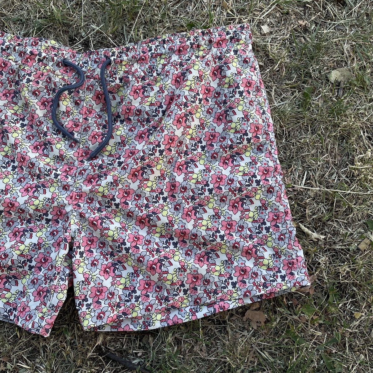 Vintage Vintage 90s Floral All Over Print Shorts Streetwear Baggy 34 Size US 34 / EU 50 - 2 Thumbnail