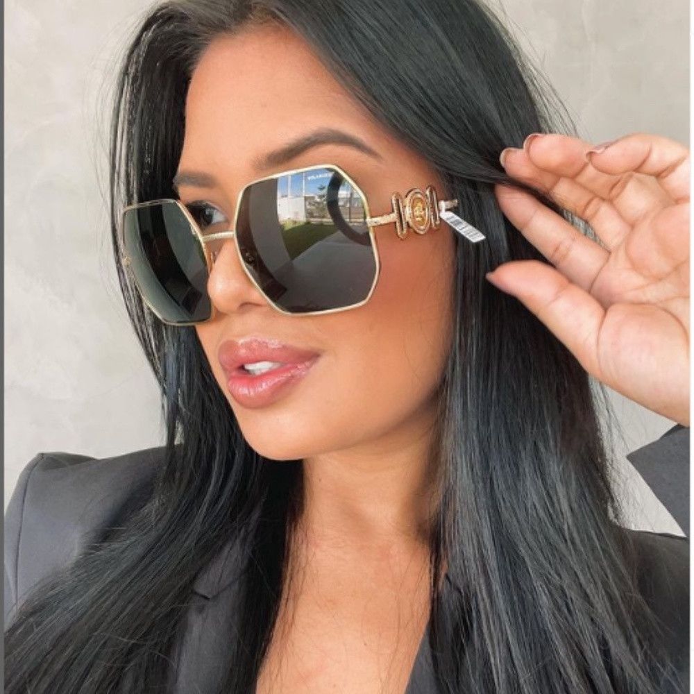 Versace NEW Versace VE2248 - 100287 Black Gold Sunglasses | Grailed