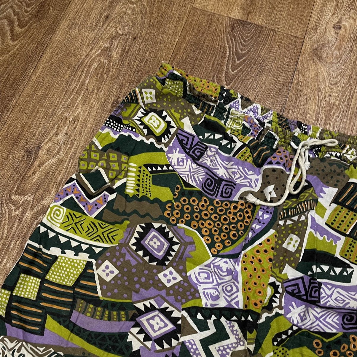 Vintage Vintage 90s Baggy All Over Print Shorts Streetwear Rave 36 Size US 36 / EU 52 - 3 Thumbnail