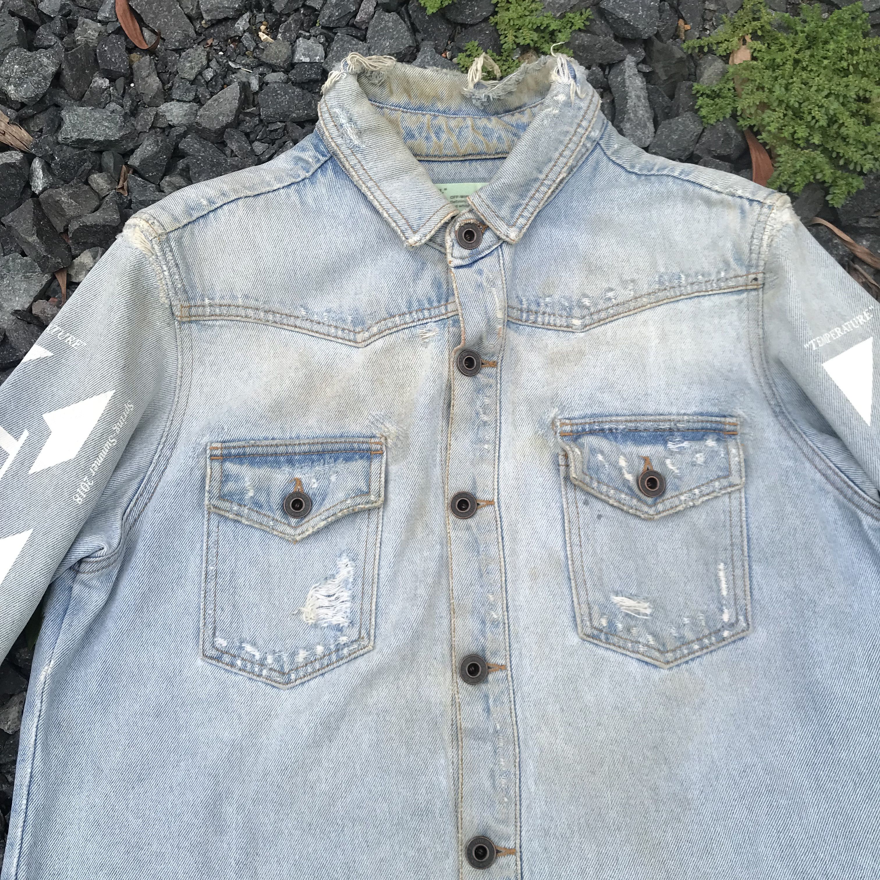 Off-White Trashed Offwhite Virgil Abloh Temperature Grunge distressed Size US S / EU 44-46 / 1 - 7 Thumbnail