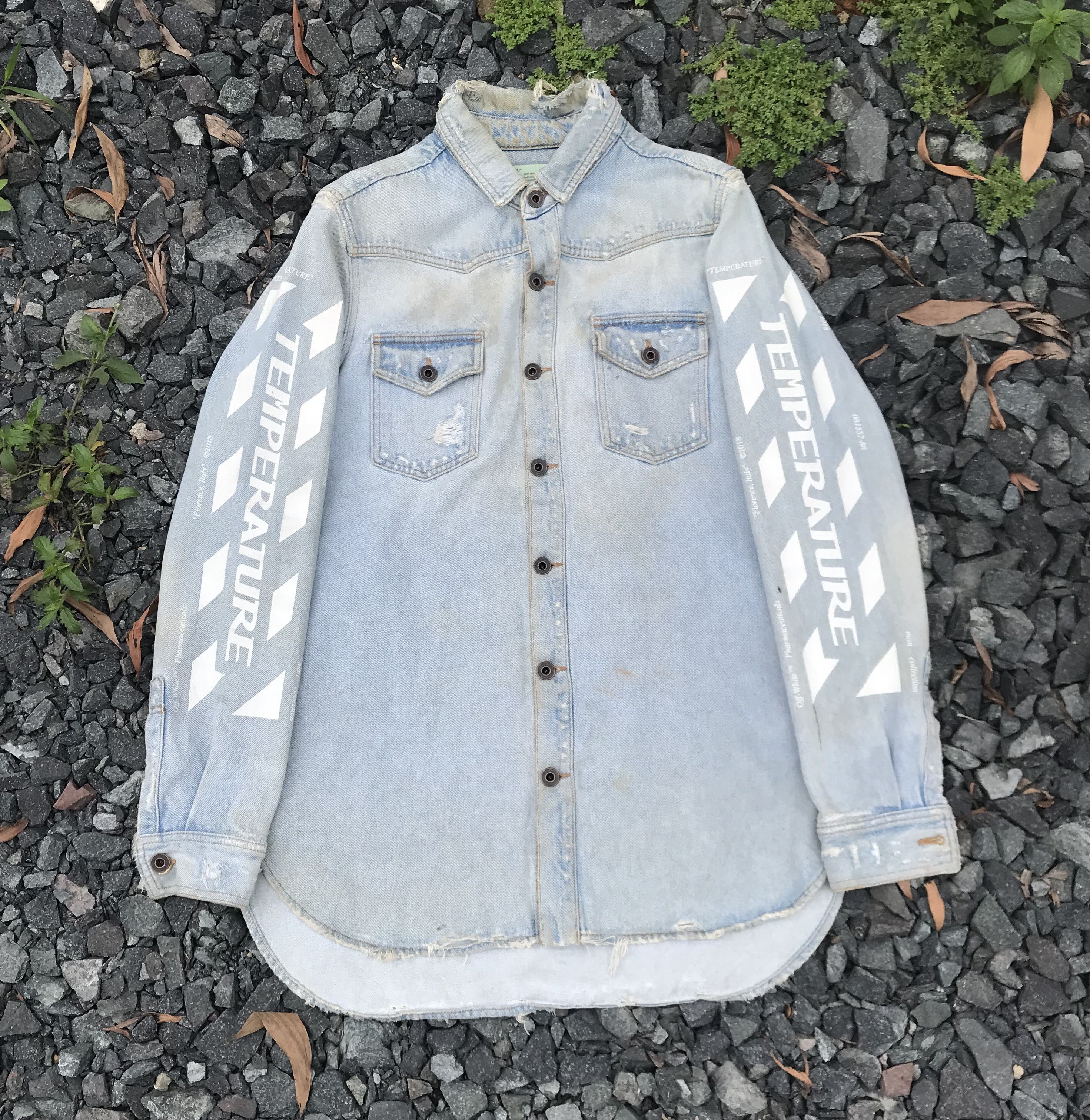 Off-White Trashed Offwhite Virgil Abloh Temperature Grunge distressed Size US S / EU 44-46 / 1 - 2 Thumbnail