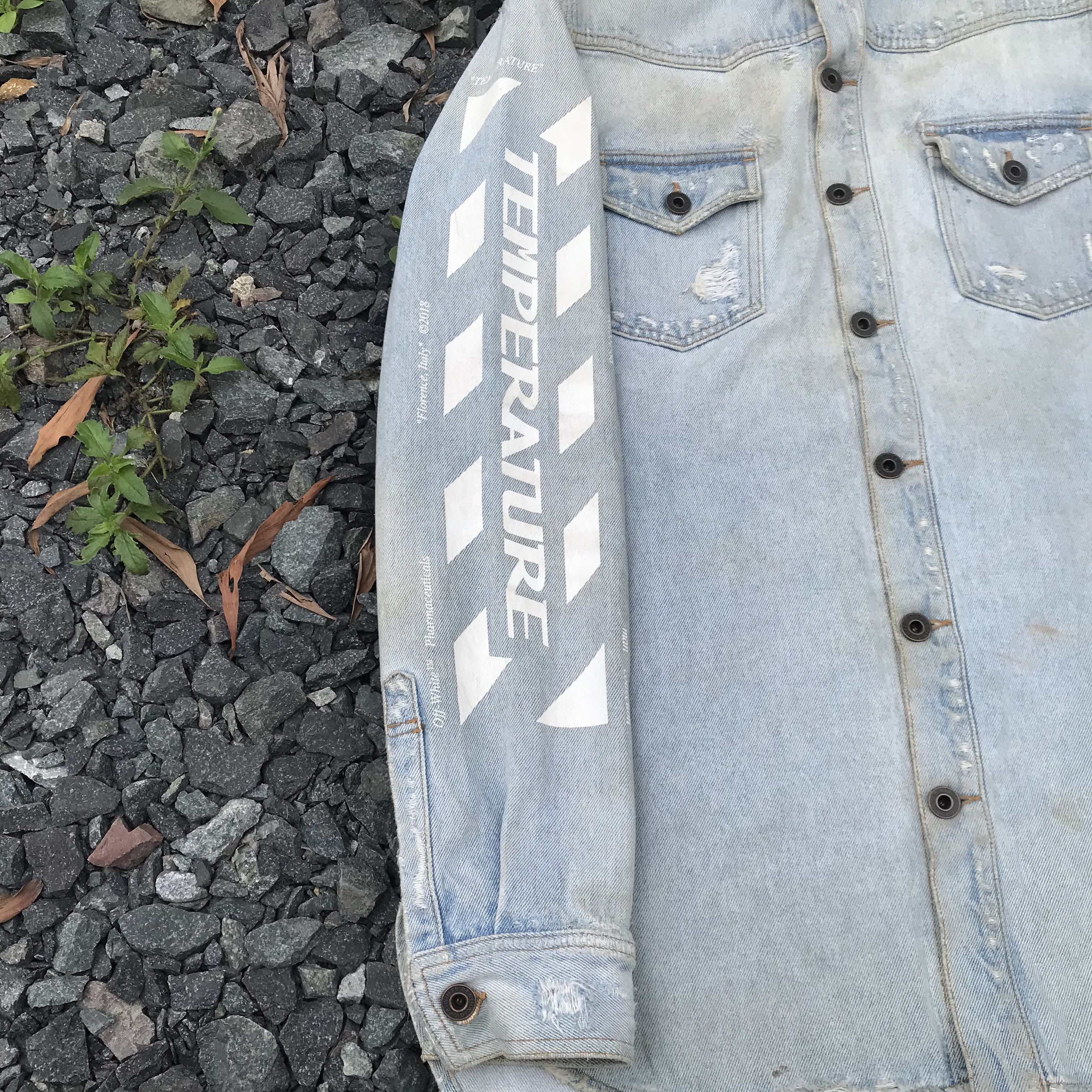 Off-White Trashed Offwhite Virgil Abloh Temperature Grunge distressed Size US S / EU 44-46 / 1 - 8 Thumbnail