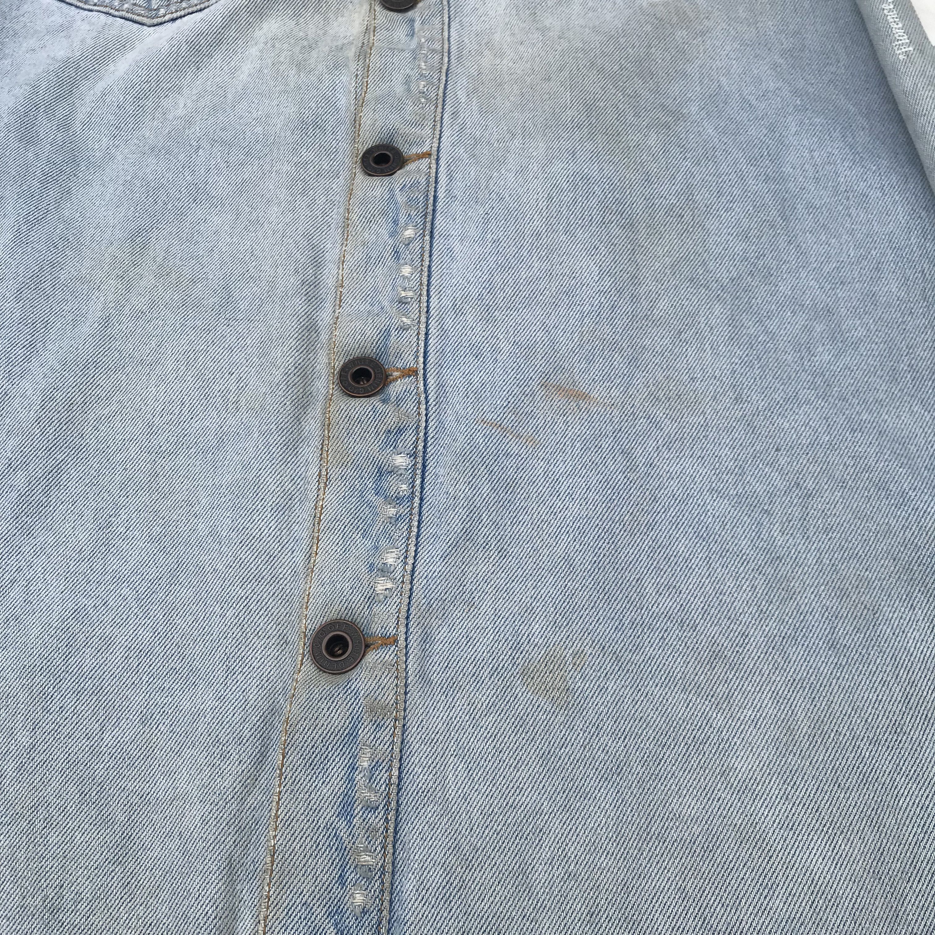 Off-White Trashed Offwhite Virgil Abloh Temperature Grunge distressed Size US S / EU 44-46 / 1 - 5 Thumbnail