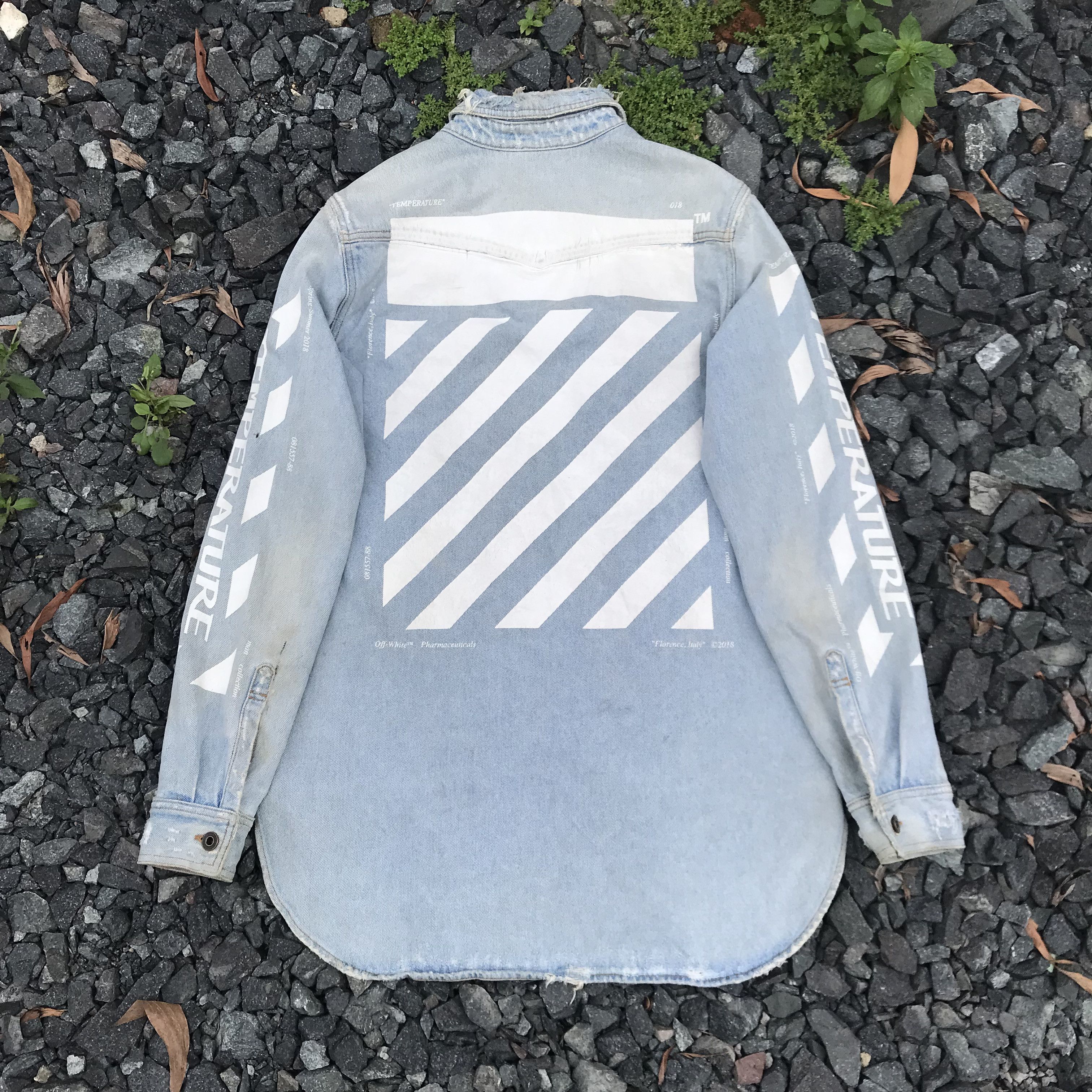 Off-White Trashed Offwhite Virgil Abloh Temperature Grunge distressed Size US S / EU 44-46 / 1 - 16 Thumbnail