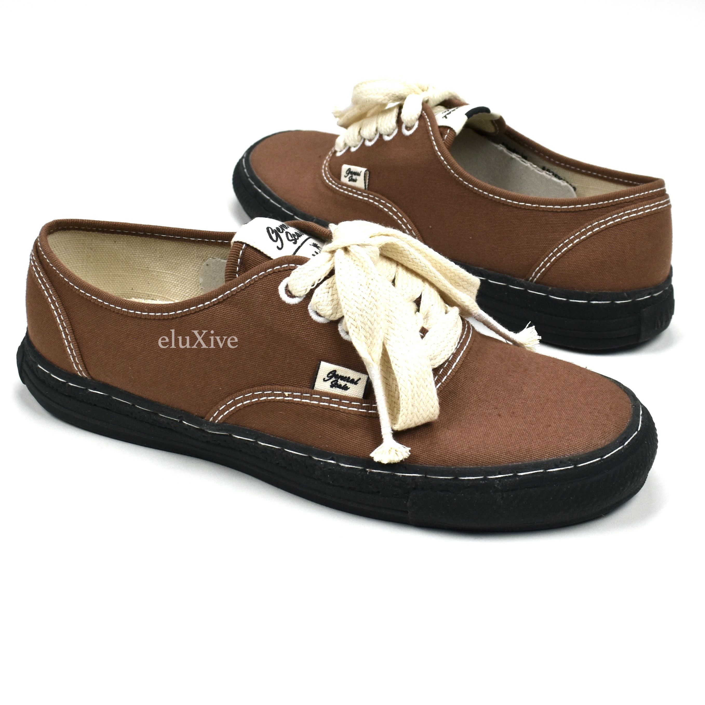 Maison Mihara Yasuhiro MMY General Scale Sneakers Brown