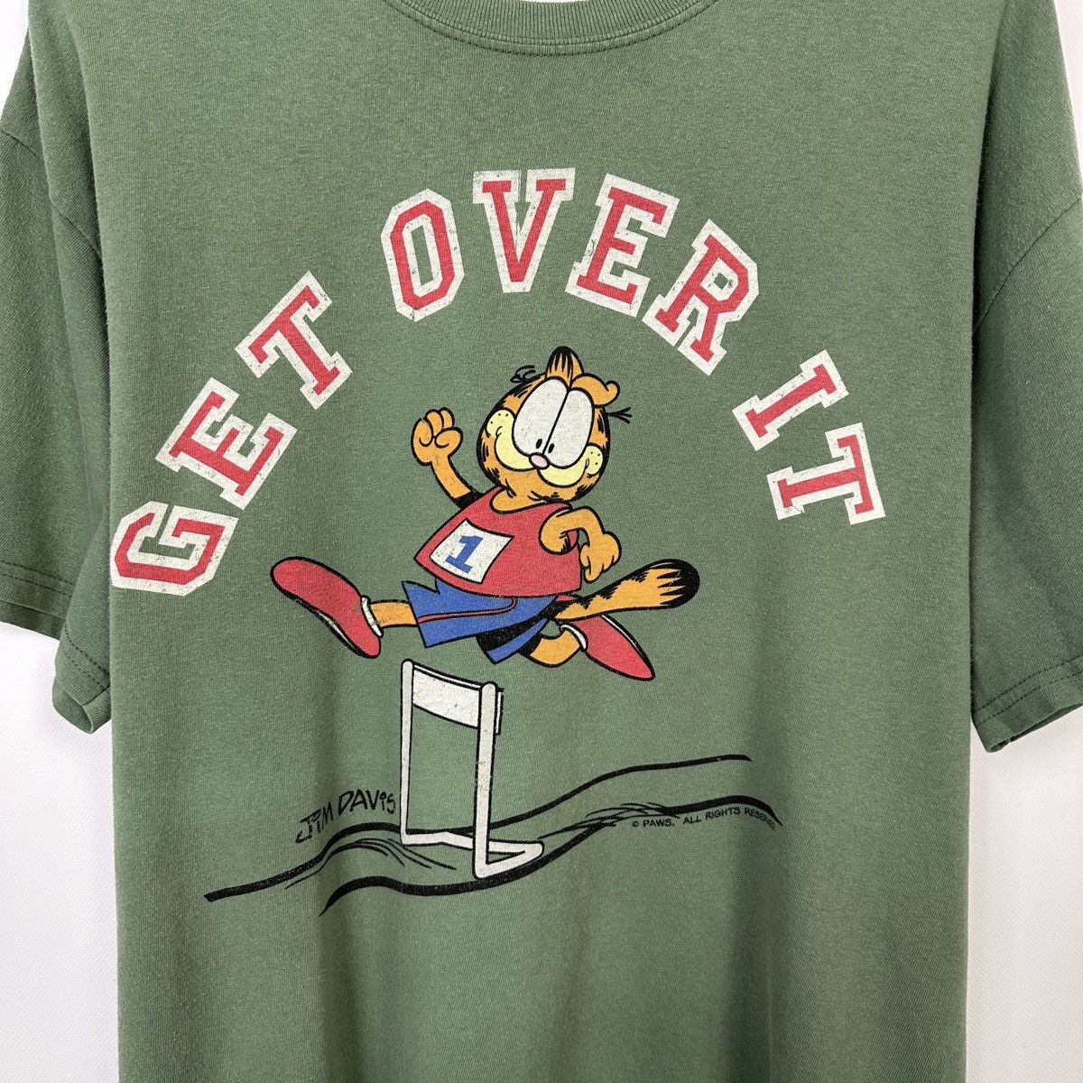 Cartoon Network Vintage 90s Garfield & Odie Paws Get Over It cartoon tee Size US L / EU 52-54 / 3 - 4 Thumbnail