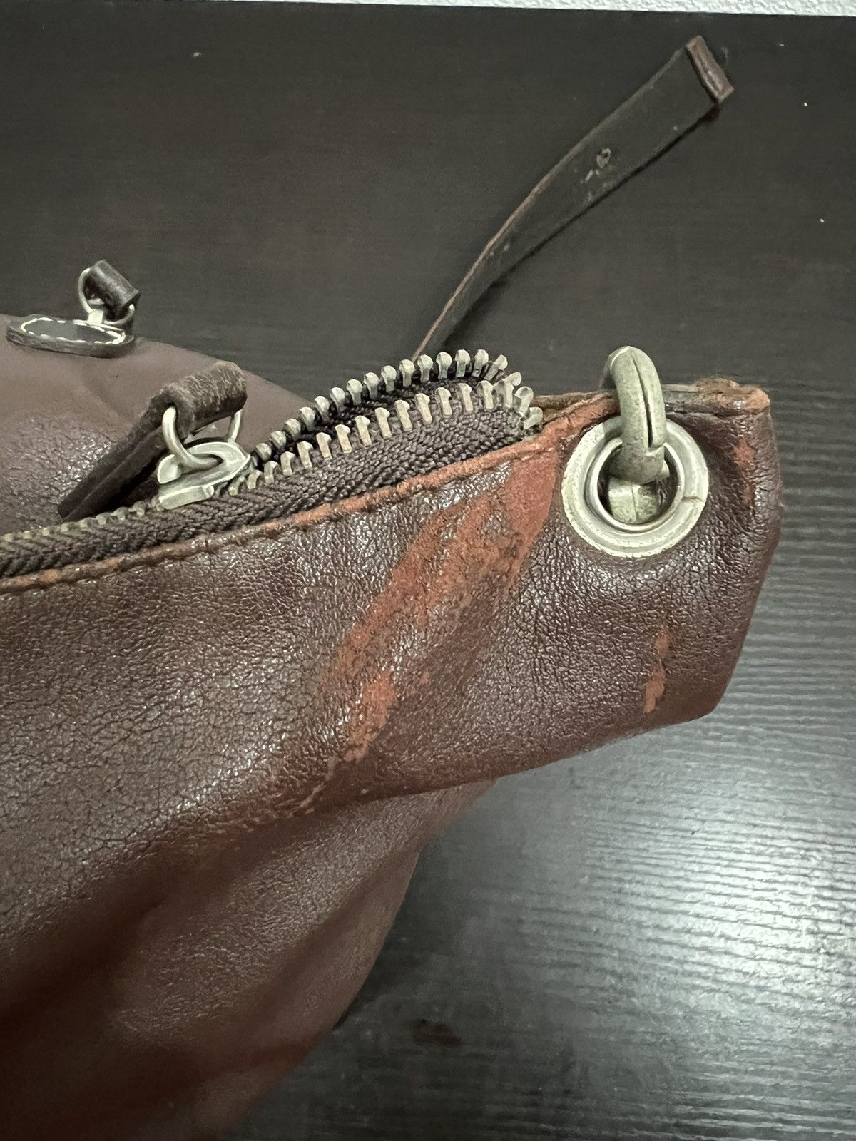 Leather Japanese Brand Leather Sling Bag Size ONE SIZE - 6 Thumbnail