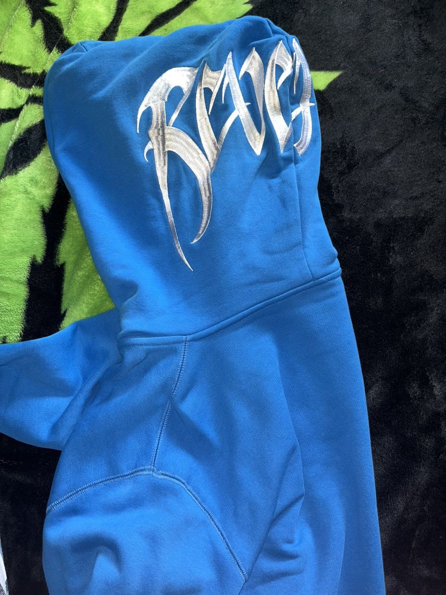 Revenge CERULEAN BLUE EMBROIDERED LOGO FULL ZIP hoodie Size US XXL / EU 58 / 5 - 5 Thumbnail