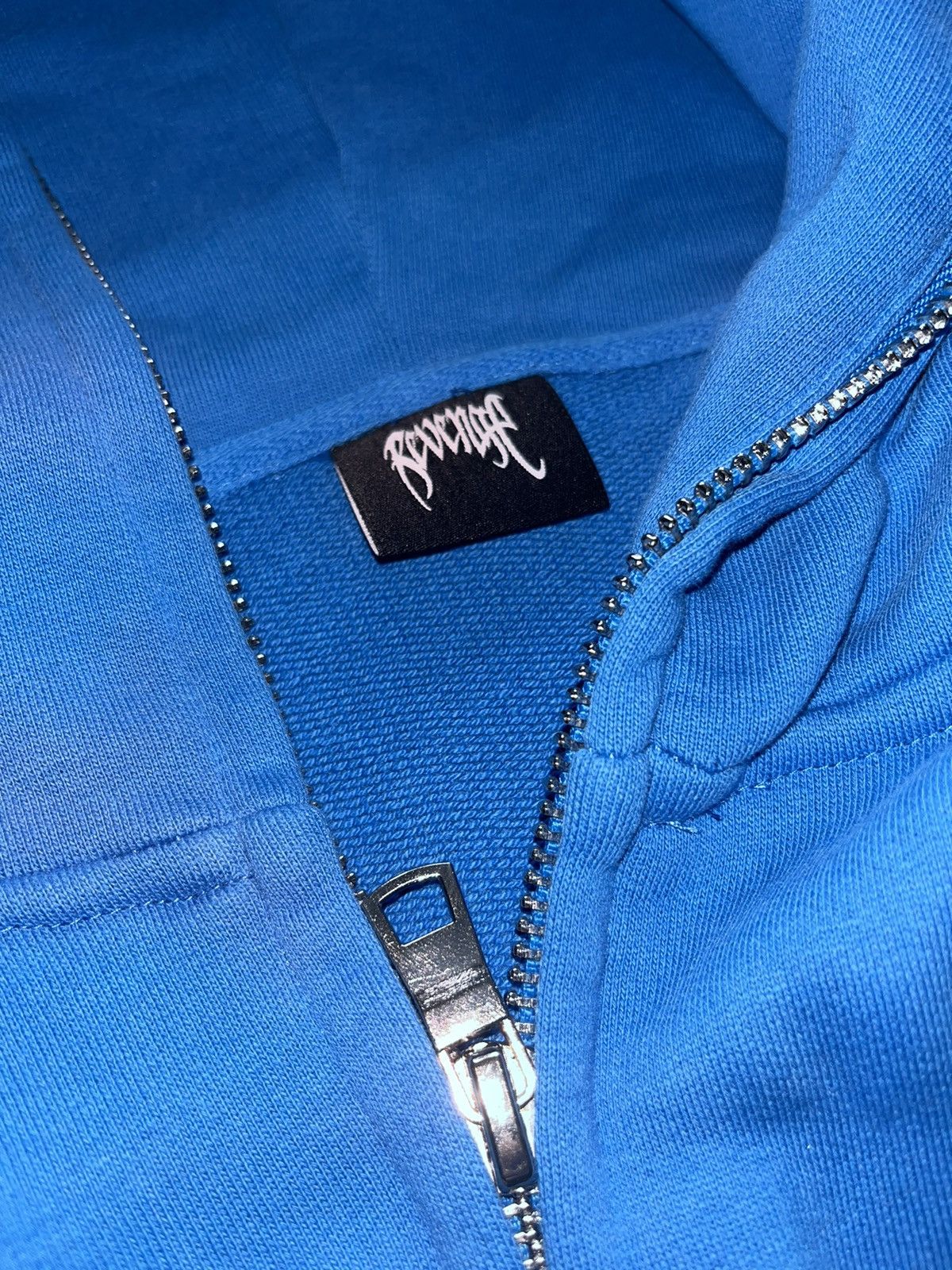 Revenge CERULEAN BLUE EMBROIDERED LOGO FULL ZIP hoodie Size US XXL / EU 58 / 5 - 3 Thumbnail