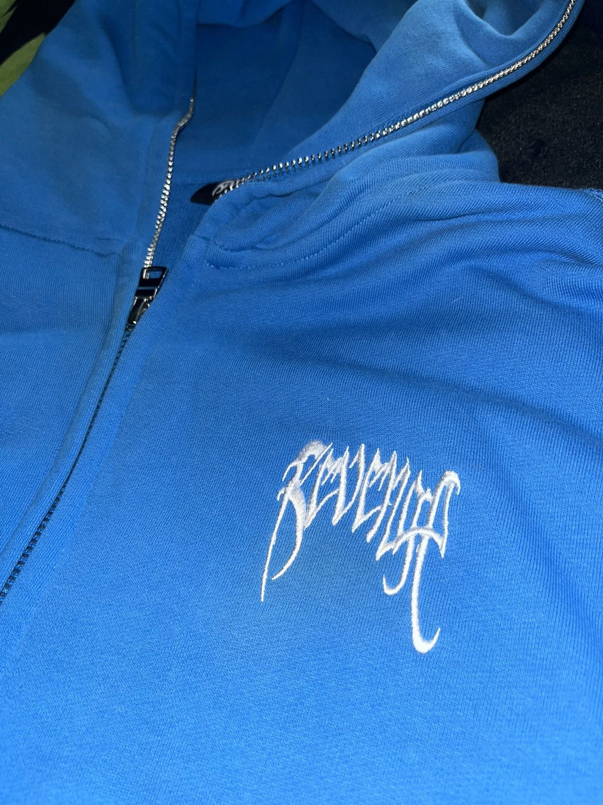 Revenge CERULEAN BLUE EMBROIDERED LOGO FULL ZIP hoodie Size US XXL / EU 58 / 5 - 4 Thumbnail
