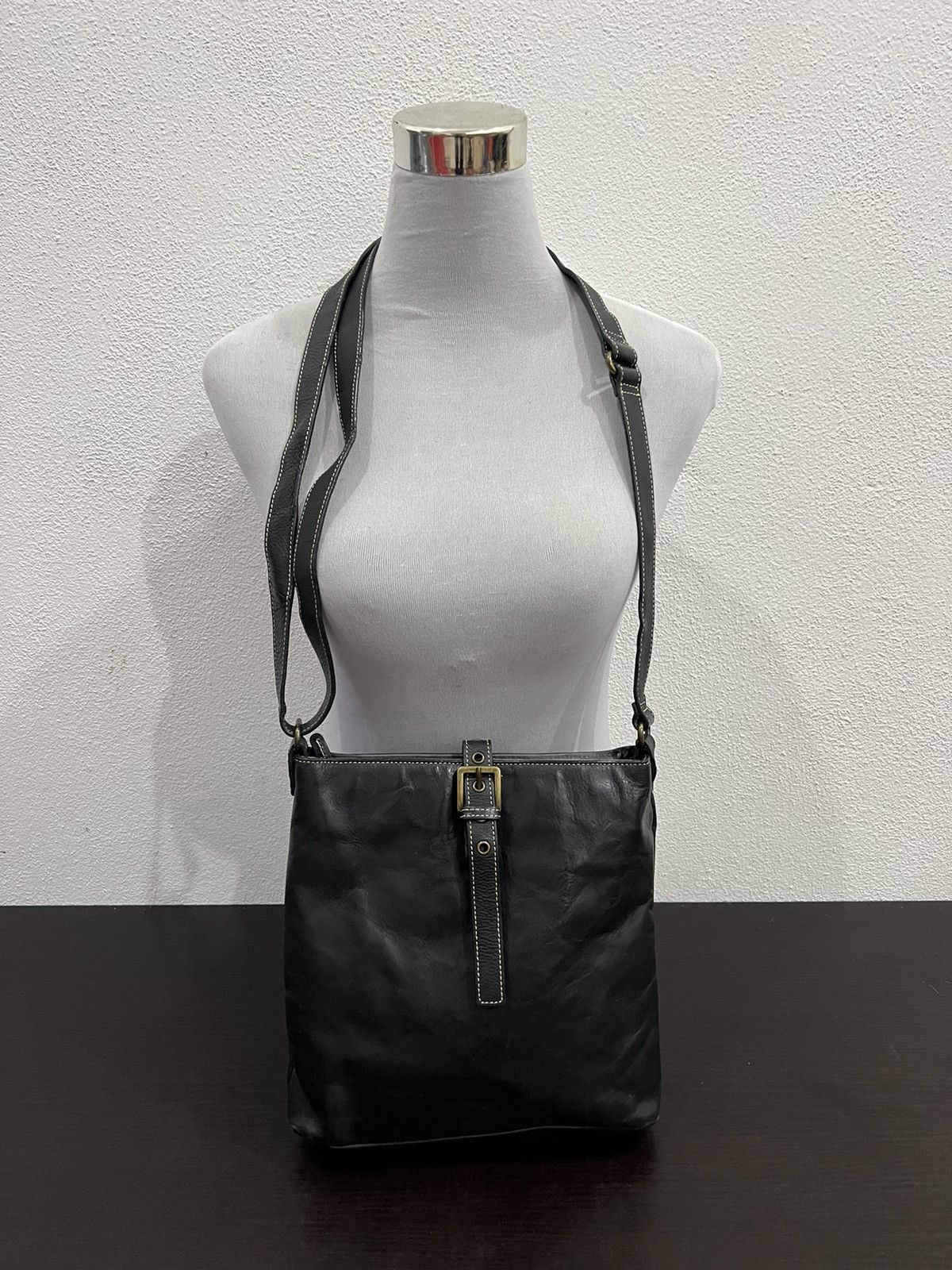 Kansai Yamamoto Kansai Bis Leather Sling Bag Size ONE SIZE - 2 Thumbnail