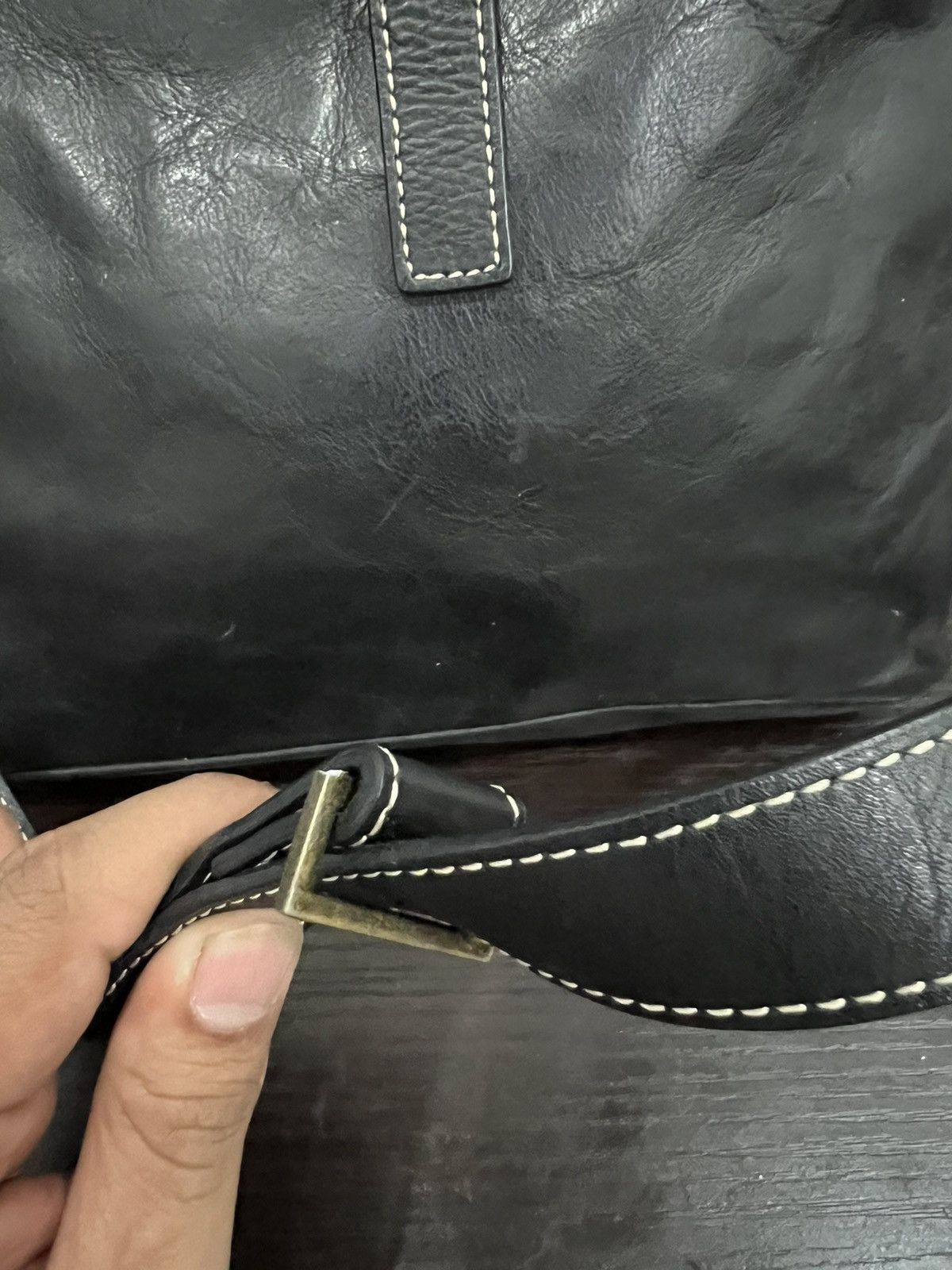 Kansai Yamamoto Kansai Bis Leather Sling Bag Size ONE SIZE - 4 Thumbnail