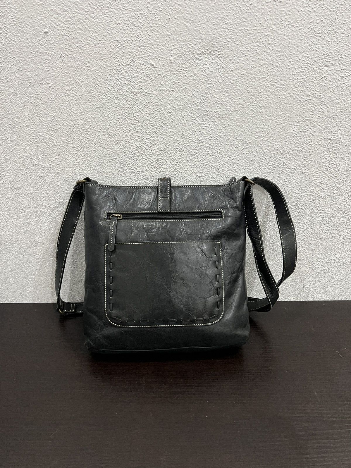 Kansai Yamamoto Kansai Bis Leather Sling Bag Size ONE SIZE - 5 Thumbnail