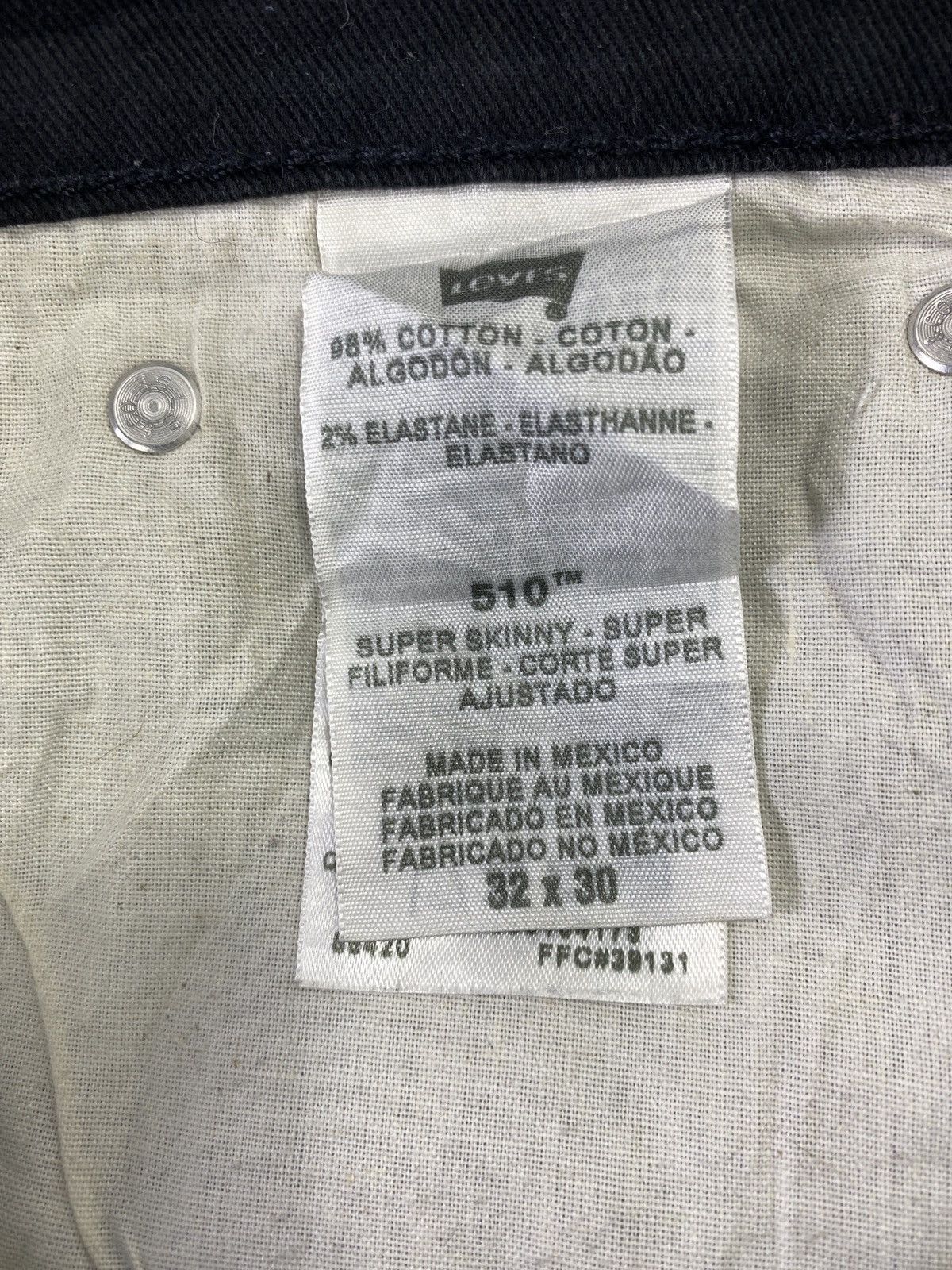 Levi's VINTAGE LEVI'S 510 BLACK JEANS - J645 Size US 32 / EU 48 - 5 Thumbnail