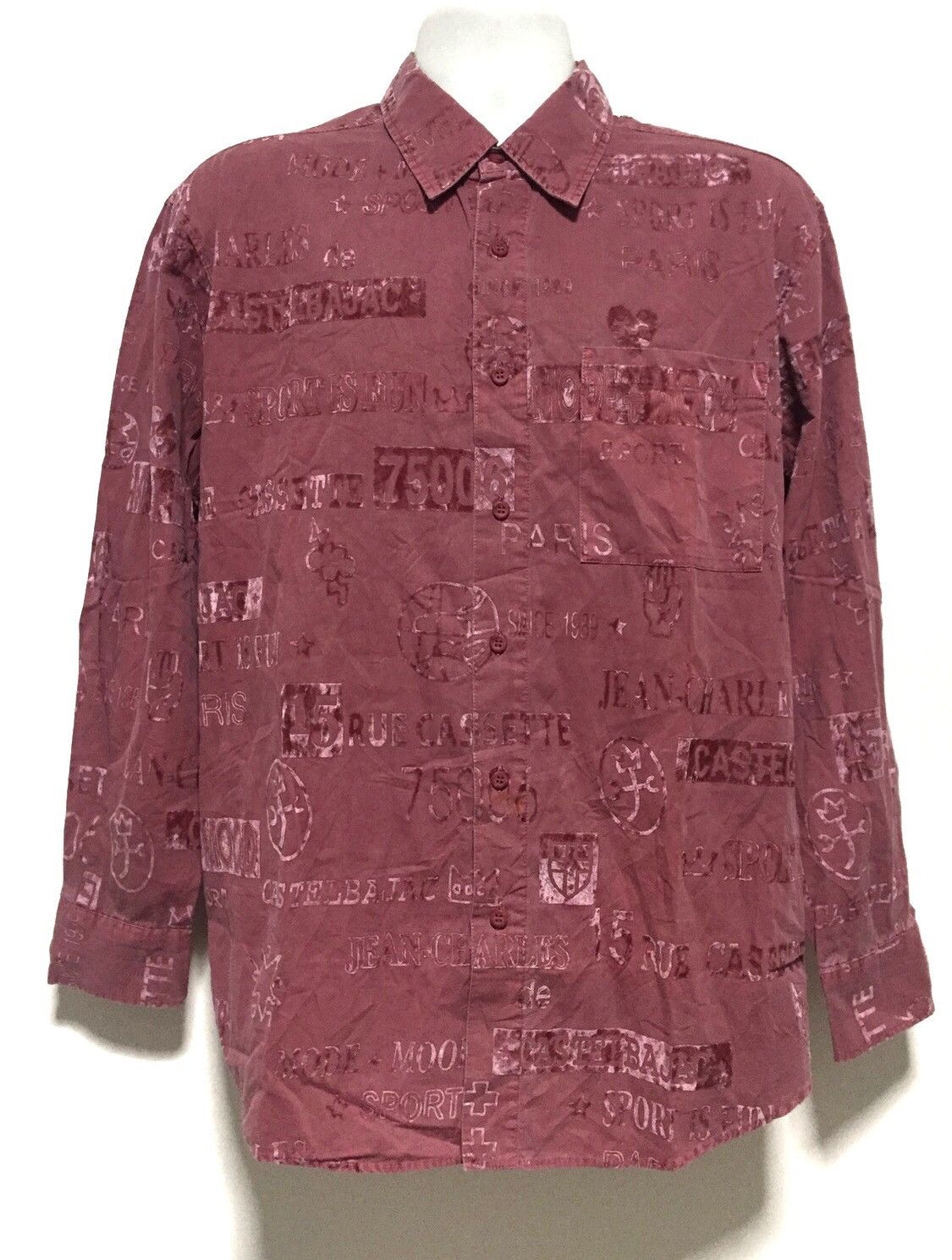 Jean Charles De Castelbajac × Vintage Vintage Jean Charles de Castelbajac Shirts Overprint Shirts Size US L / EU 52-54 / 3 - 1 Thumbnail