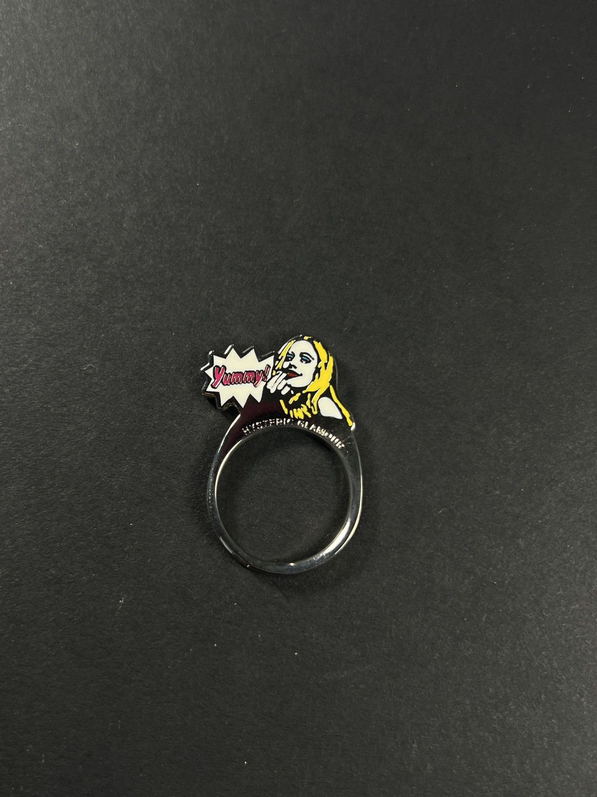 image of Hysteric Glamour Yummy Ring in Silver, Men's