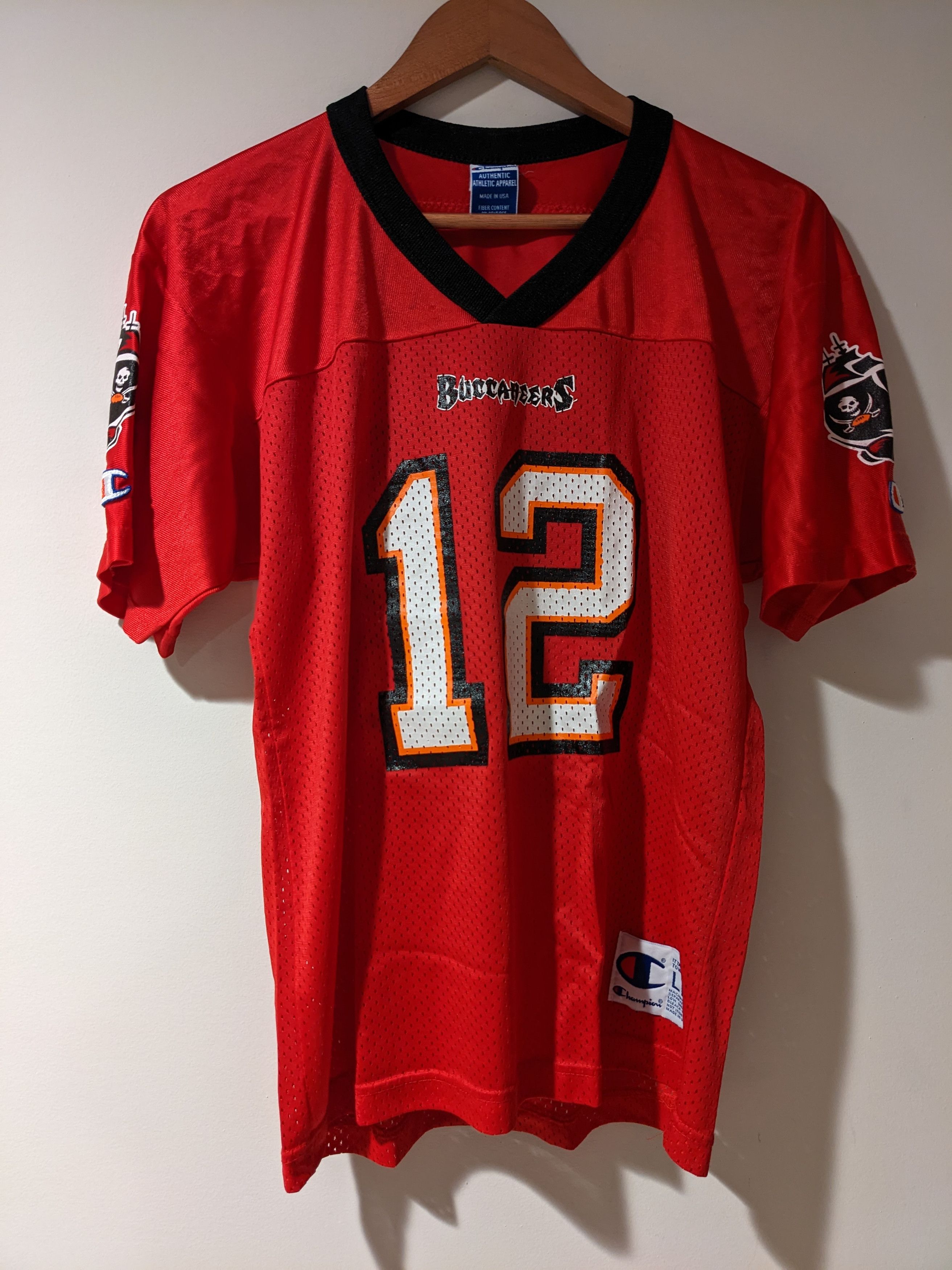 Vintage 90s Buccaneers Trent Dilfer NFL Women's Large Red