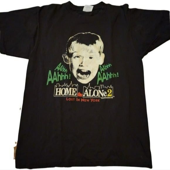 Vintage Macaulay Culkin Home Alone cheapest 2 and Pepsi Promo T-shirt from (L) Black