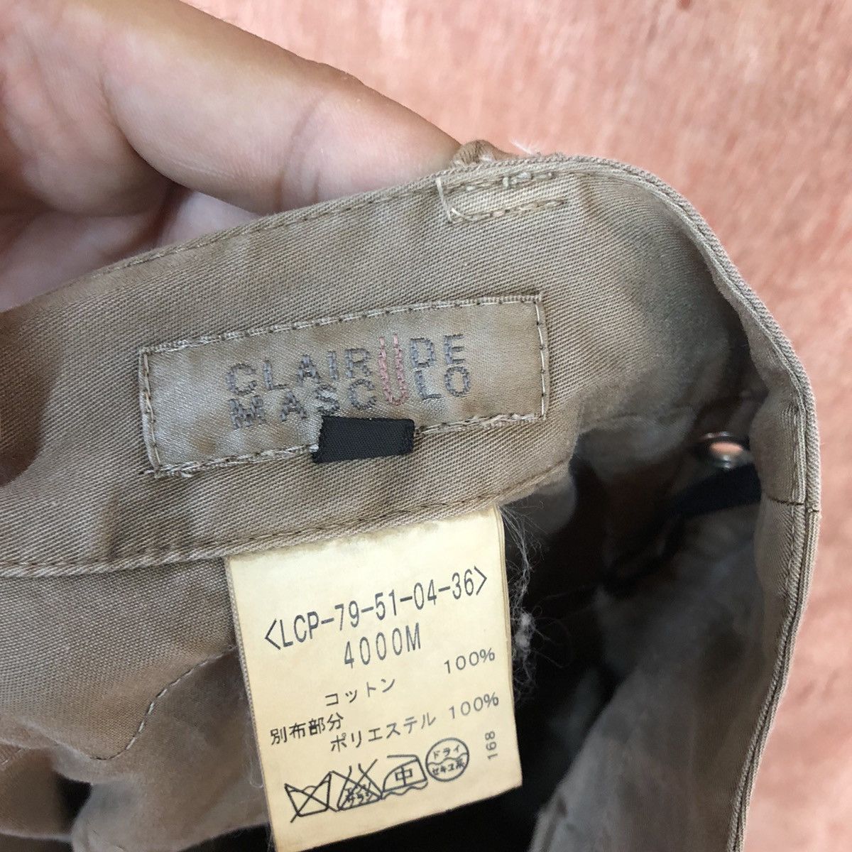 Japanese Brand Retro Cargo Pant "Clairude Masculo" Multiple Pockets Size US 26 / EU 42 - 12 Thumbnail