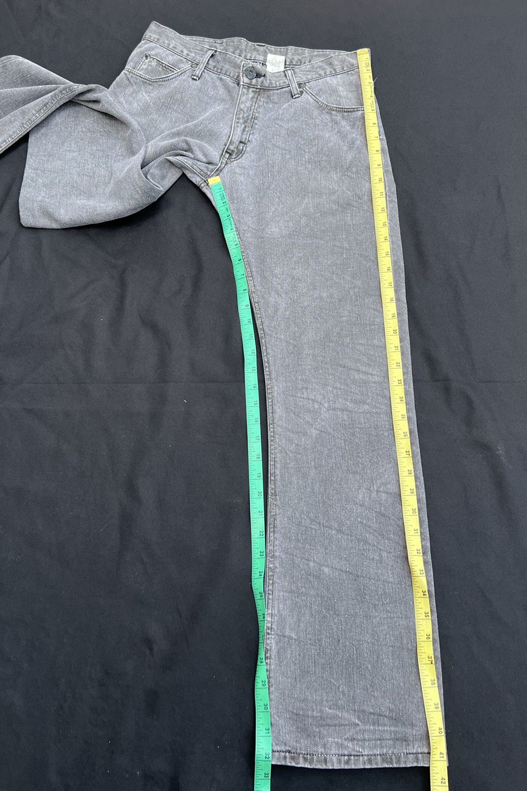 Beams Plus Flare Vintage 2000s Lee X SHJ Faded Black Denim Flare Jeans Size US 31 - 4 Thumbnail