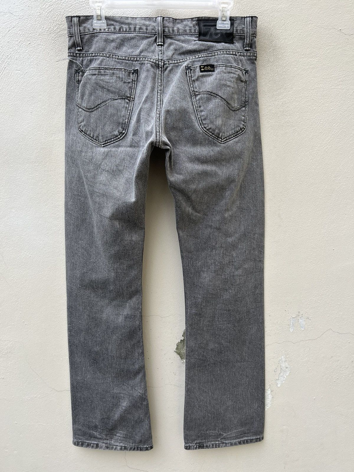 Beams Plus Flare Vintage 2000s Lee X SHJ Faded Black Denim Flare Jeans Size US 31 - 14 Thumbnail