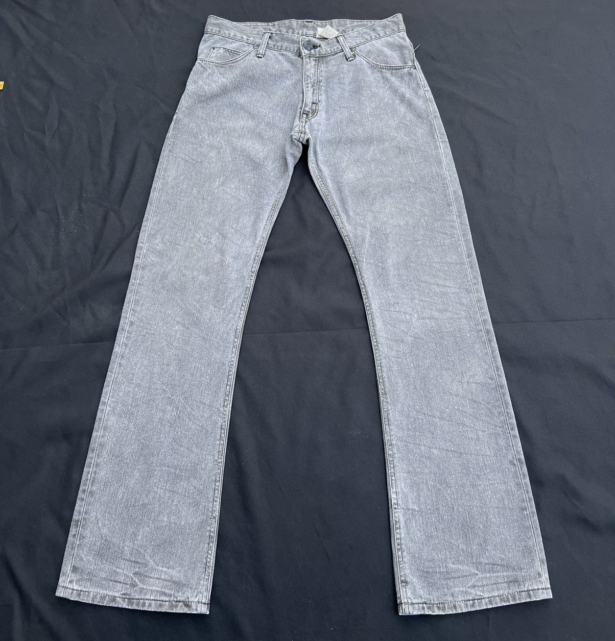 Beams Plus Flare Vintage 2000s Lee X SHJ Faded Black Denim Flare Jeans Size US 31 - 1 Thumbnail