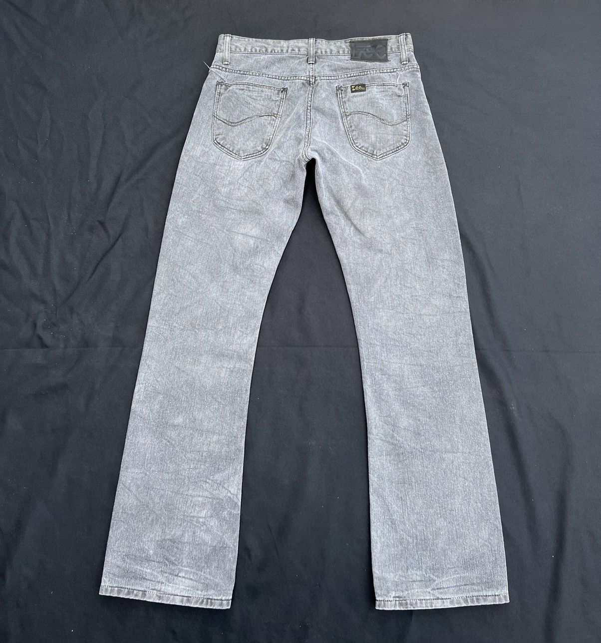 Beams Plus Flare Vintage 2000s Lee X SHJ Faded Black Denim Flare Jeans Size US 31 - 5 Thumbnail