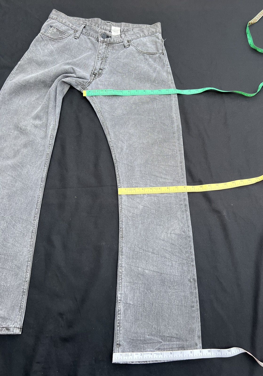 Beams Plus Flare Vintage 2000s Lee X SHJ Faded Black Denim Flare Jeans Size US 31 - 3 Thumbnail