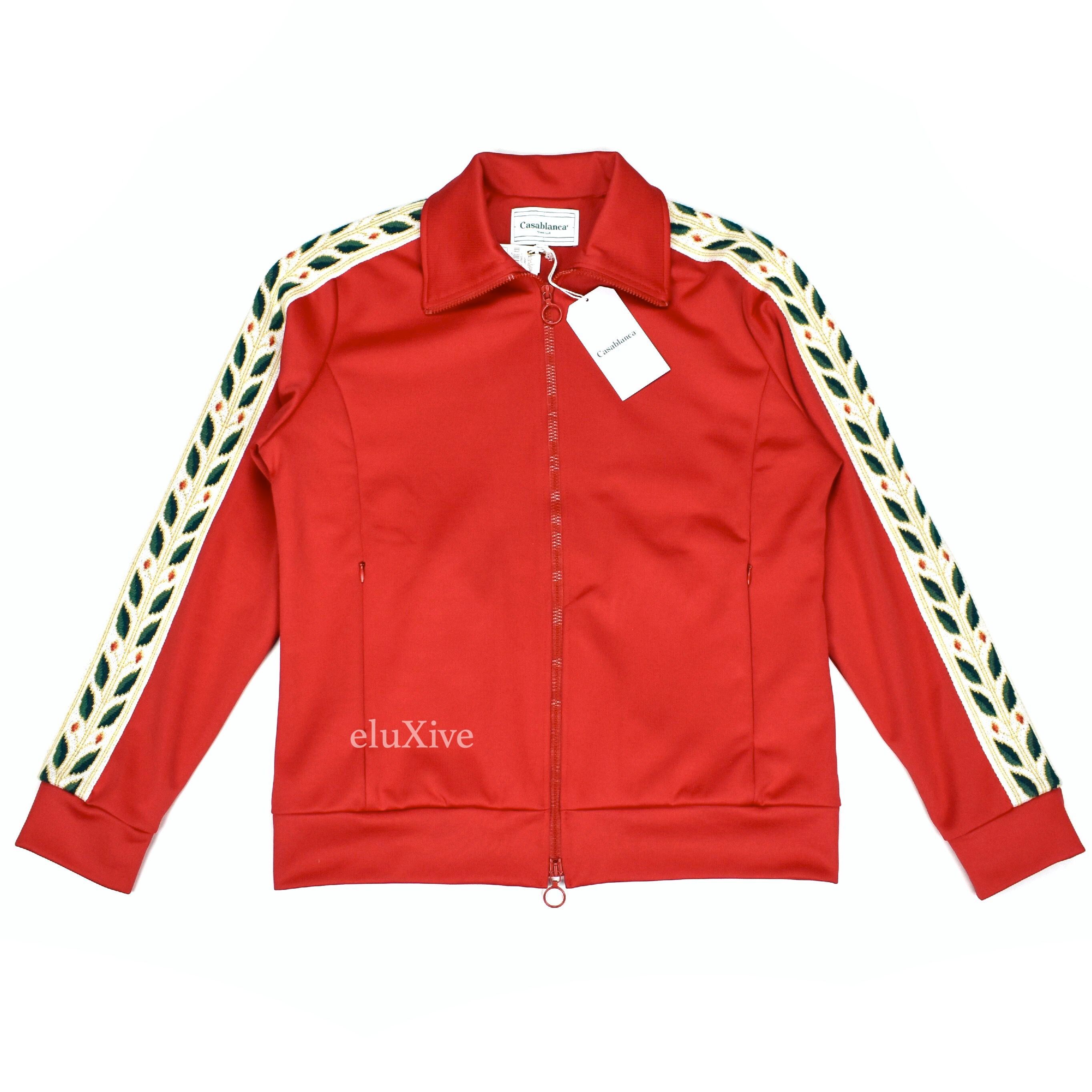 Casablanca Casablanca Red Laurel Stripe Track Jacket NWT Size US M / EU 48-50 / 2 - 1 Preview