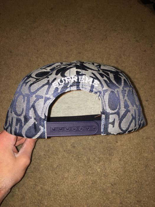 Supreme Fuck Jacquard 5-Panel | Grailed