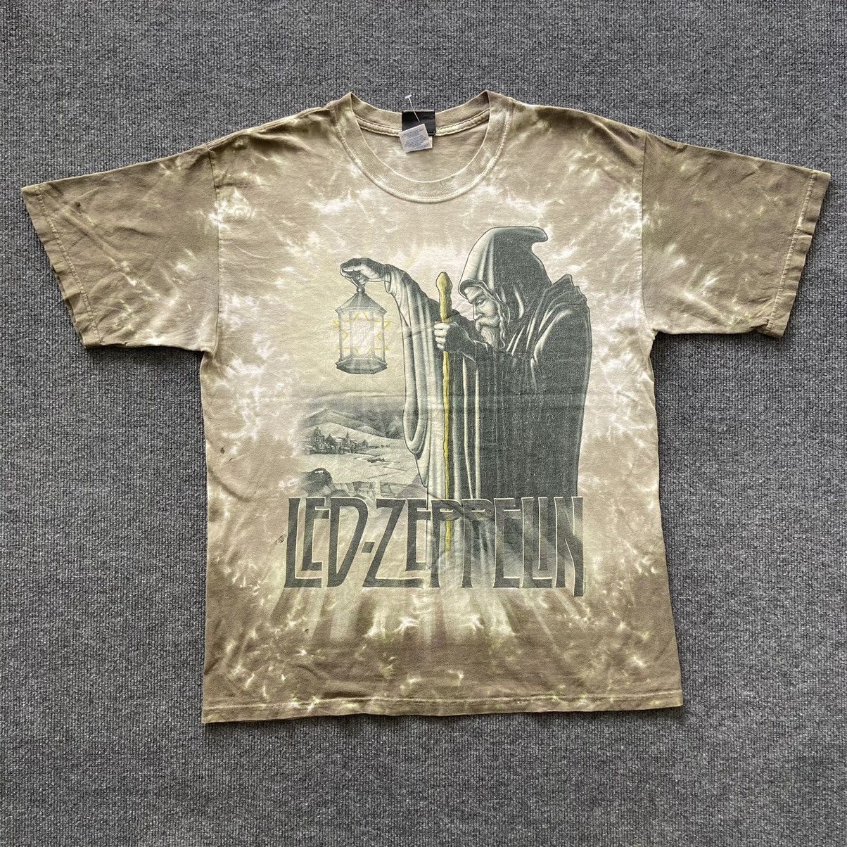 Band Tees × Led Zeppelin × Vintage Led Zeppelin American Rock Band Tye Dye Tshirt Size US L / EU 52-54 / 3 - 1 Thumbnail