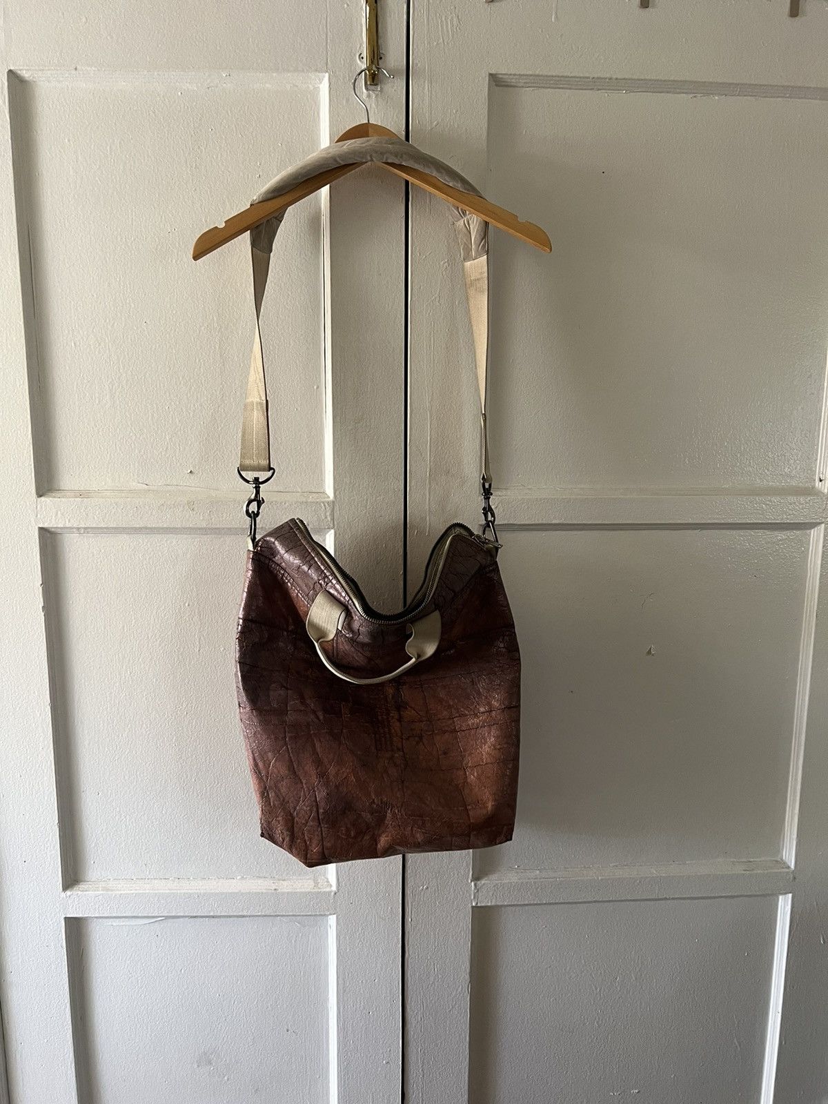 Pre-owned Rick Owens Papaya Messenger Bag In Multi