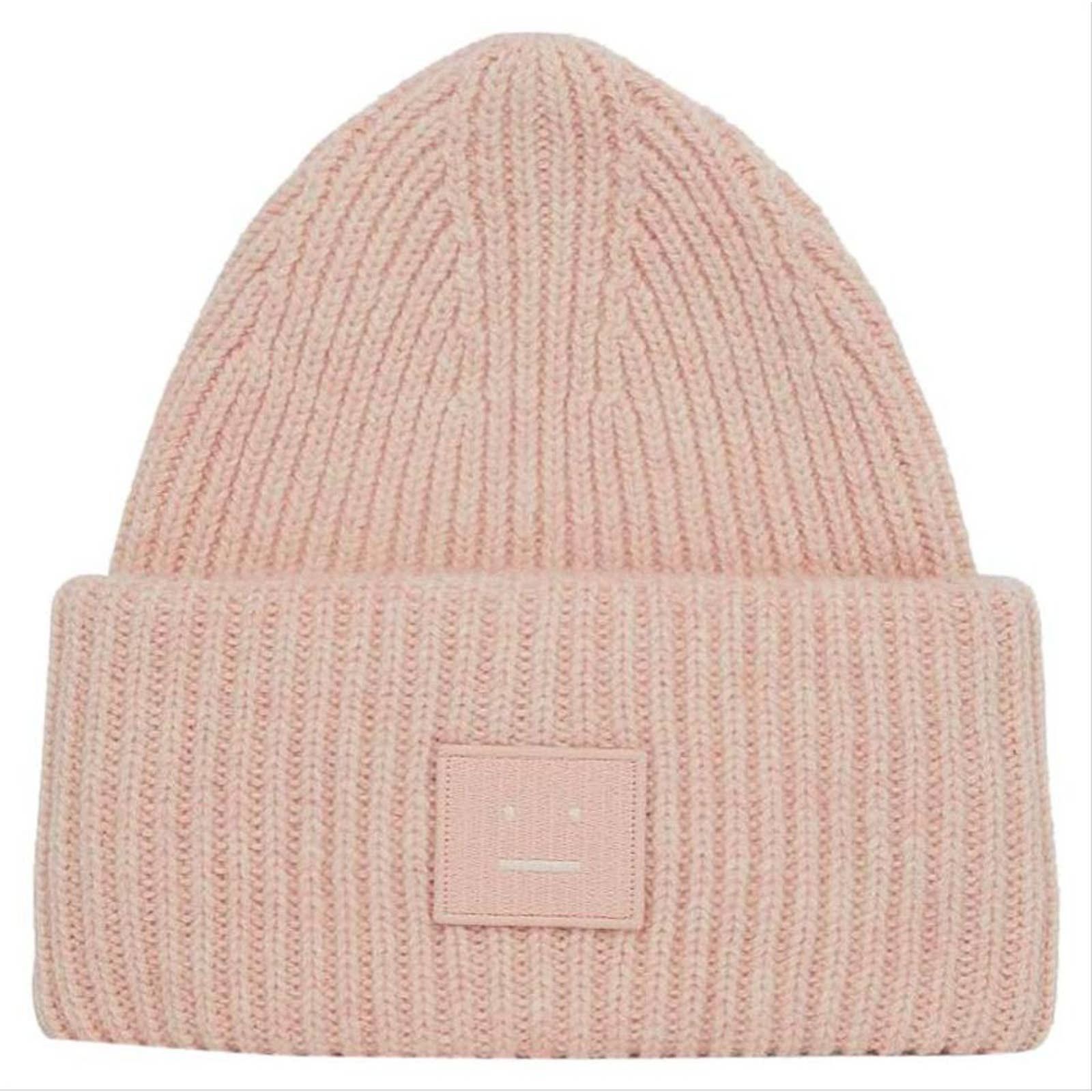 ACNE STUDIOS PANSY｜bubblegum pink Acne Studios - Pansy Crystal Core Beanie in Tango Pink  main image 2