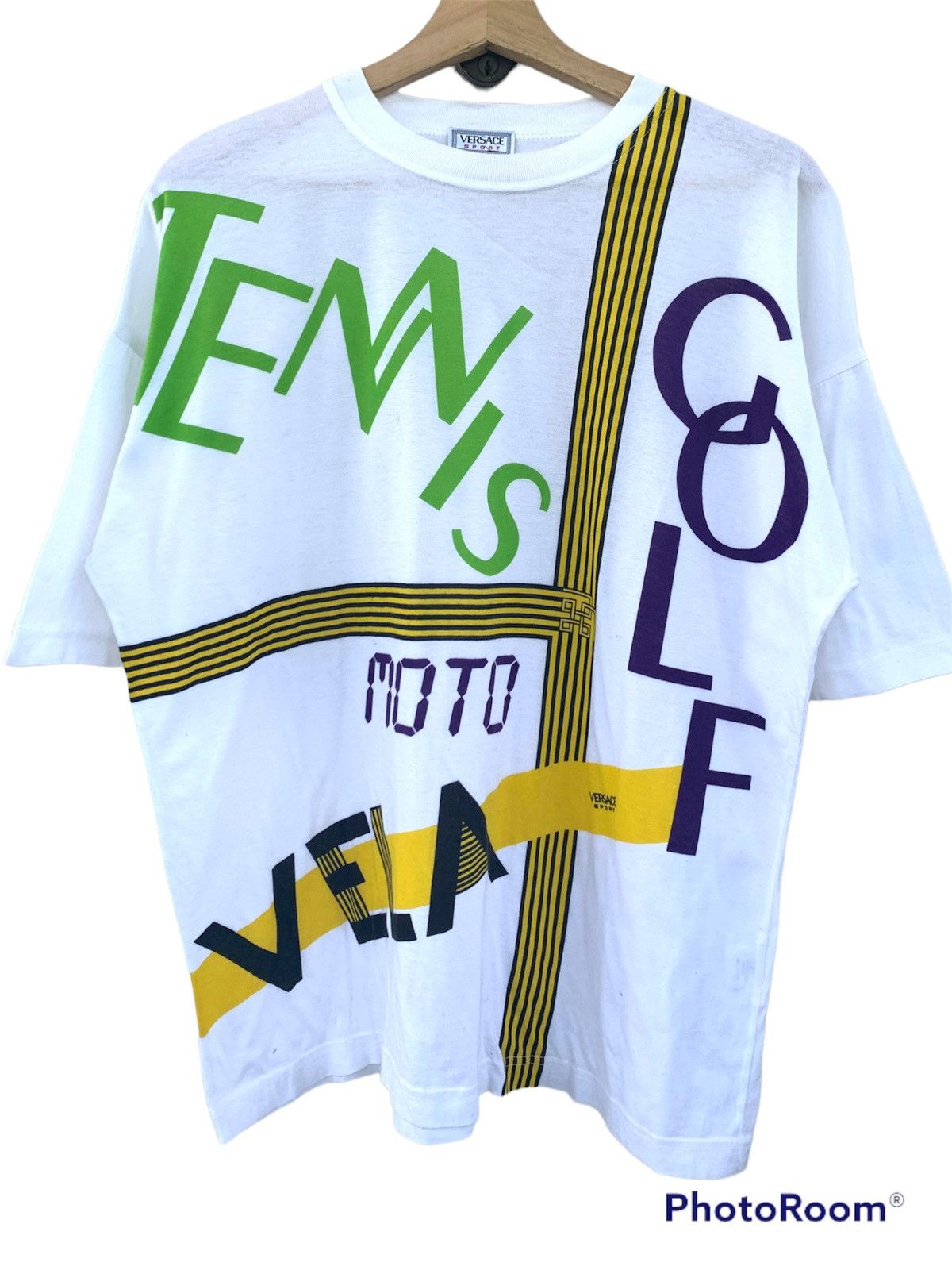 Versace Rarely Vintage Overprint Versace Sport collection Size US L / EU 52-54 / 3 - 1 Thumbnail