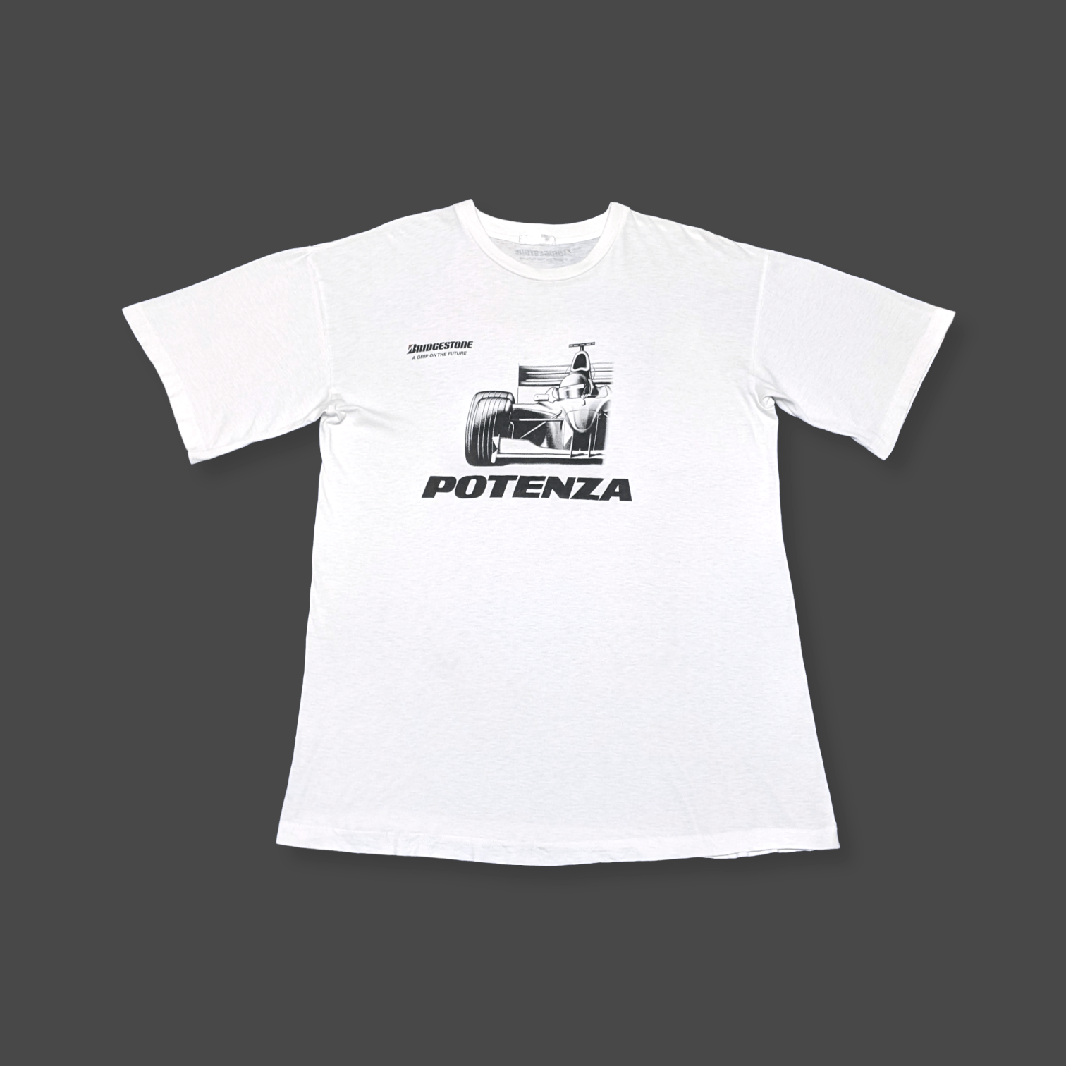 Ferrari × Vintage Vintage 90s Bridgestone Potenza F1 Motorsport T shirt Size US M / EU 48-50 / 2 - 2 Thumbnail