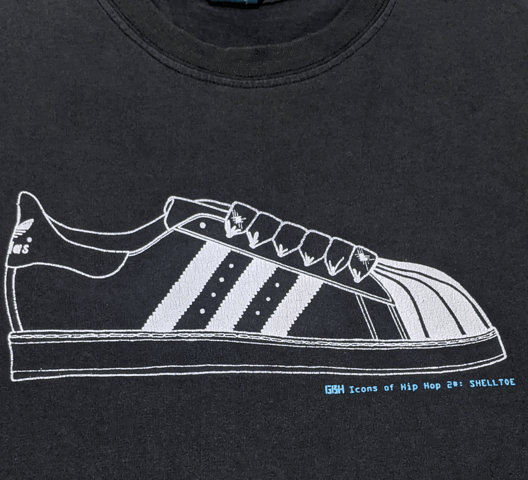 Stussy × Vintage Vintage Hip Hop Adidas Superstar GBH T shirt Size US L / EU 52-54 / 3 - 4 Thumbnail
