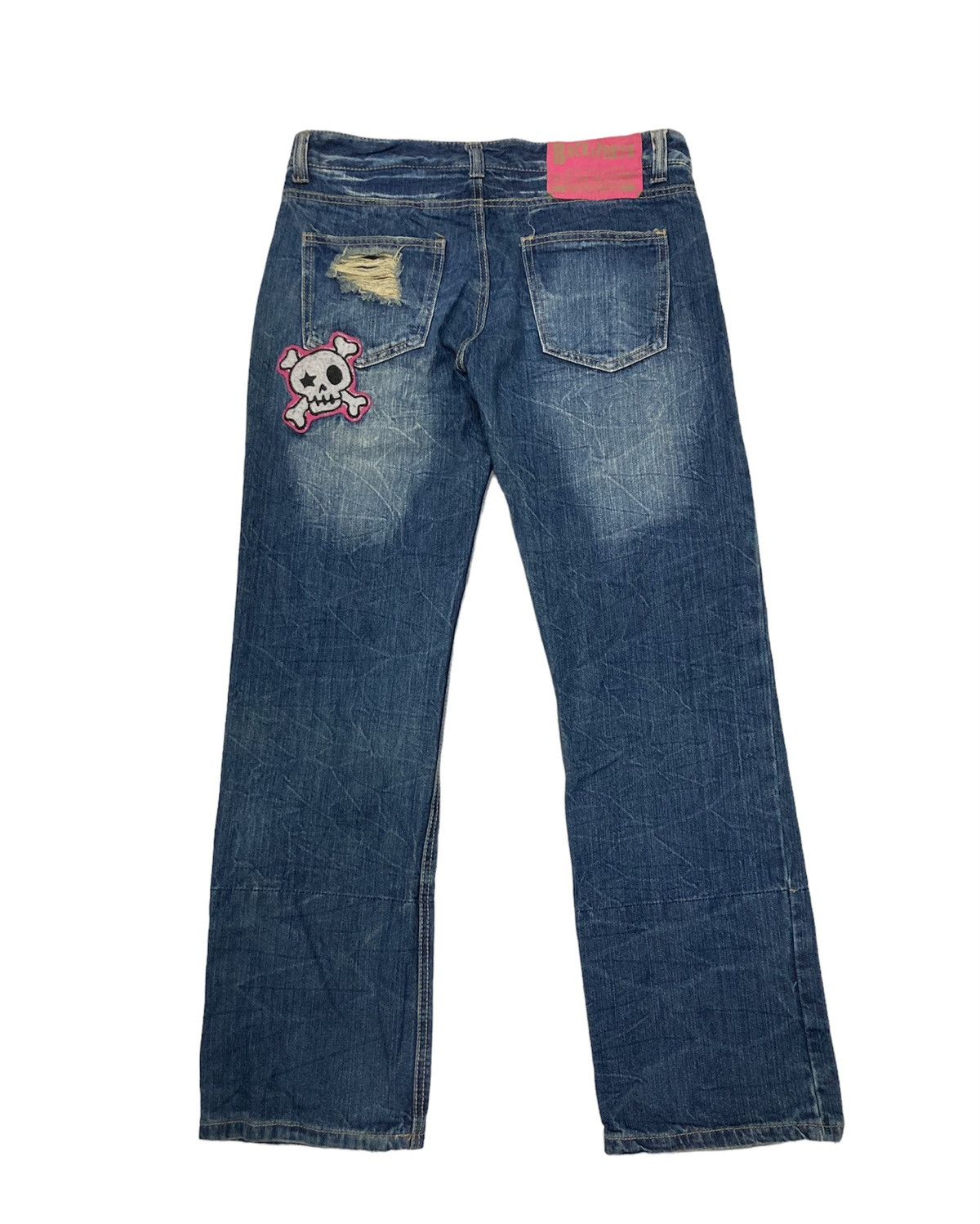If Six Was Nine RARE Japanese Distressed Patched Streetwear Denim Size US 34 / EU 50 - 3 Thumbnail